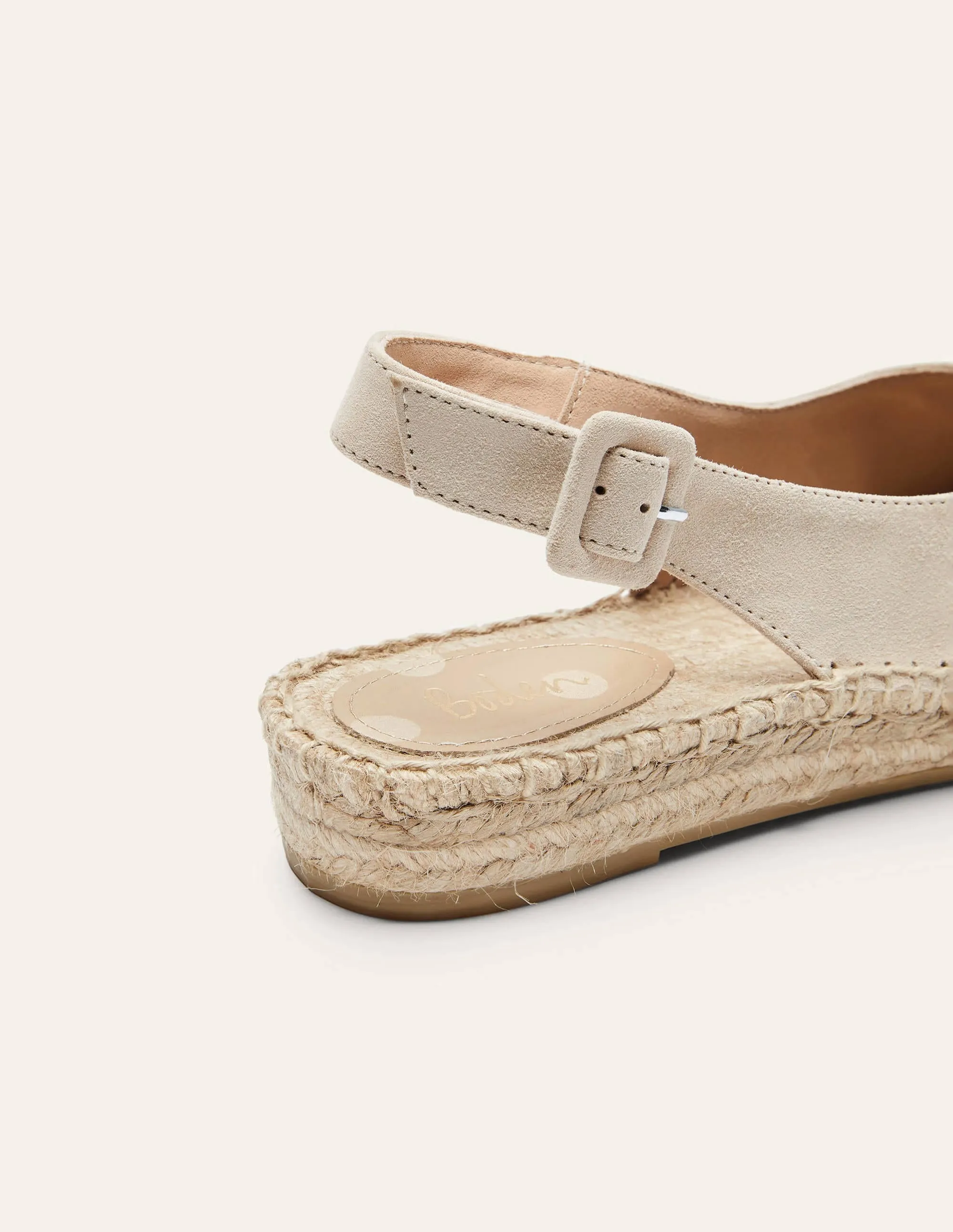 Slingback Espadrille Sandals-Oatmeal