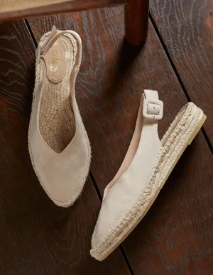 Slingback Espadrille Sandals-Oatmeal