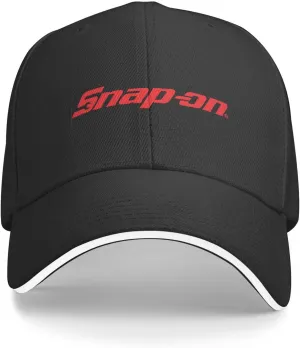 Snap-On Tools Black Sandwich Cap Unisex Classic Baseball Capunisex Adjustable Casquette Dad Hat