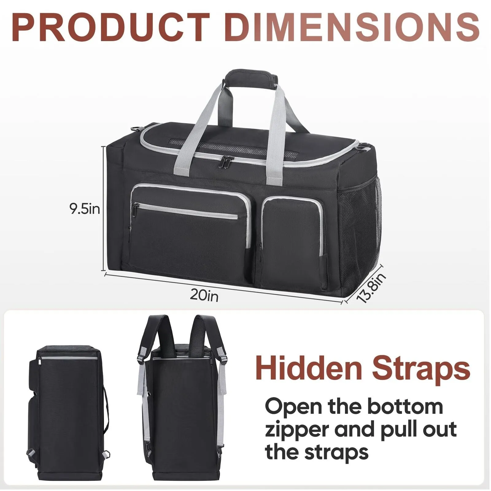Sneaker Bag Fit 4 Pairs, Large Capacity Sneaker Travel Bag Sneaker Shoe Bag W...