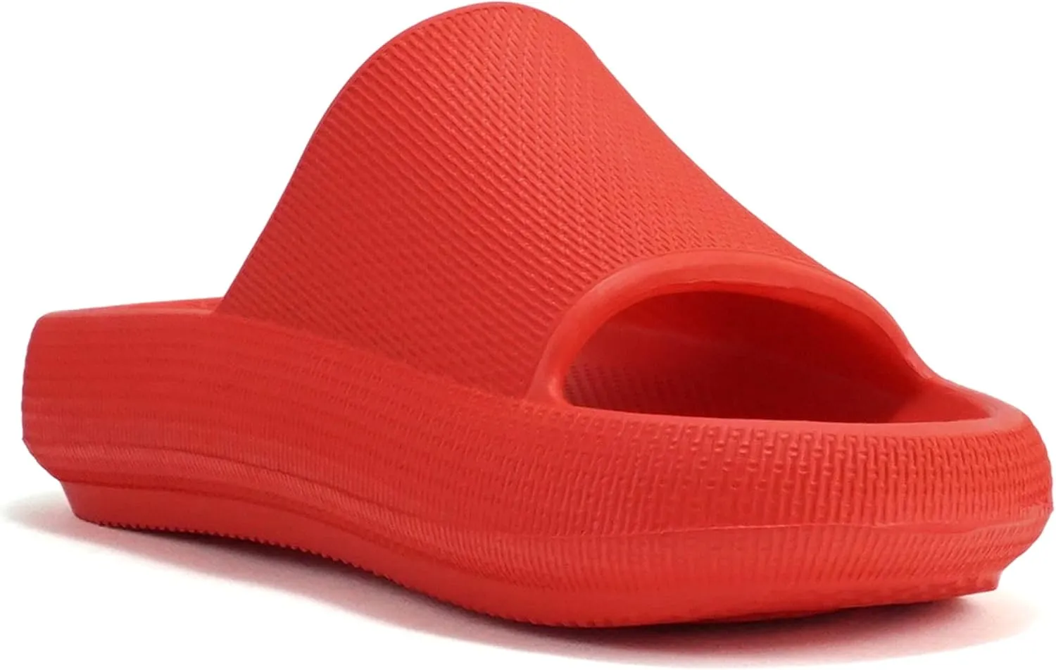 Soda “MARSHMALLOW” ~ Women Feather Recovery Slide Open Toe Lightweight Comfort Cushion Sandal