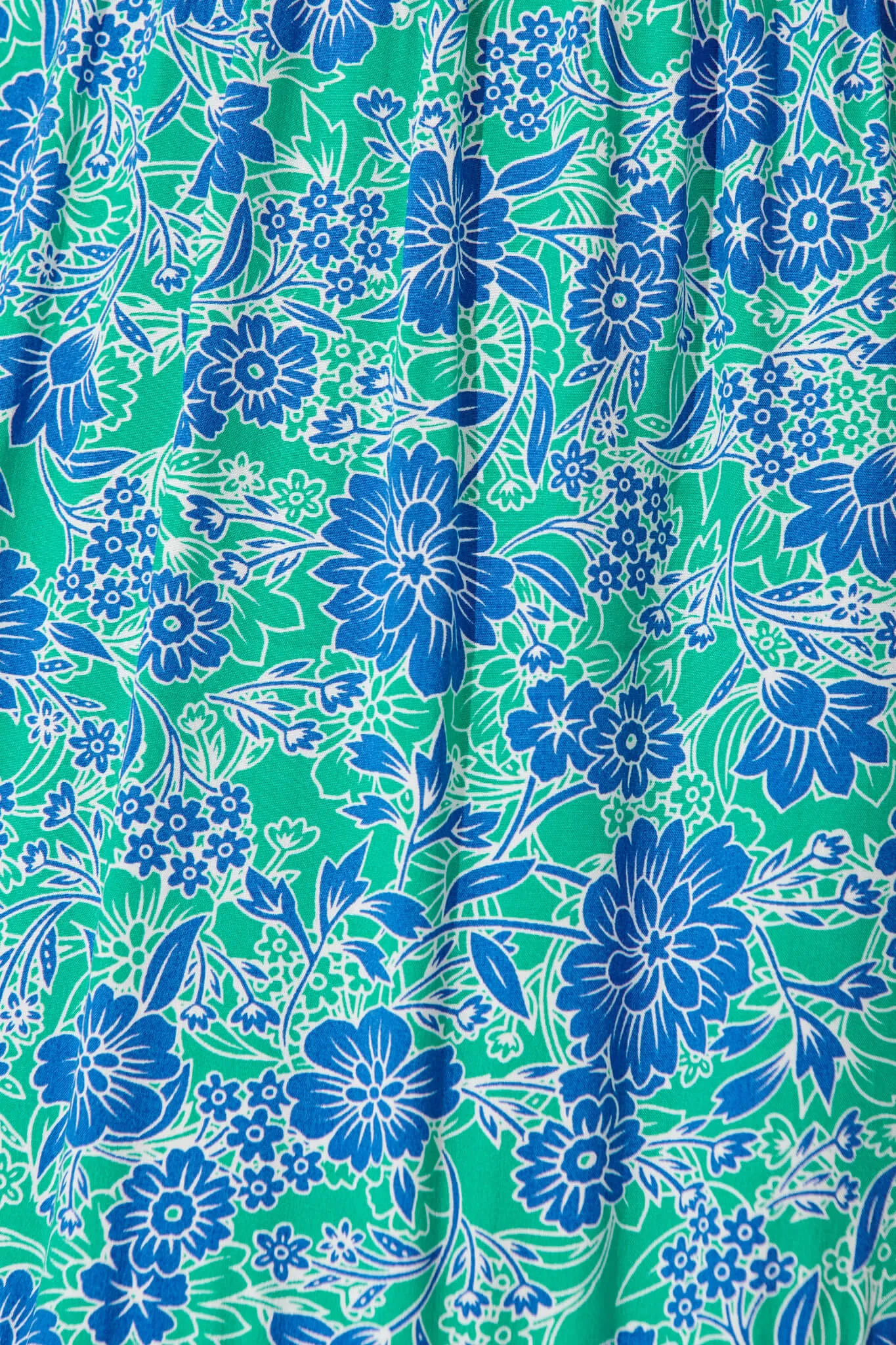 Soul Midi Dress In Blue And Green Border Print