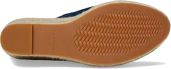 Southcrest Wedge On Super special Teal Sandals Power-efficient Suede Cloudfeel Heel Slip Blue Cole Haan Wing