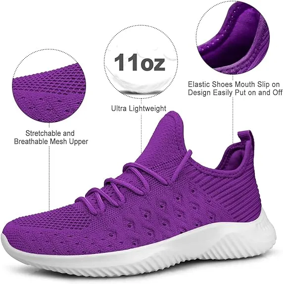 Spesoul Womens Slip On Lightweight Running Shoes