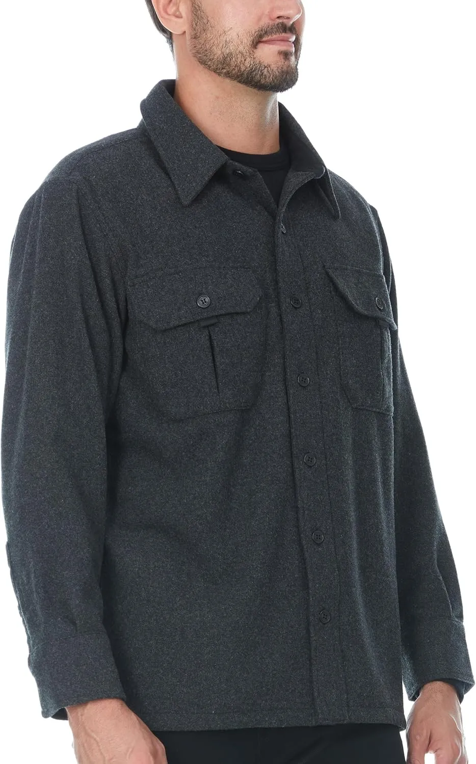 Sportsman Shirt - 80% Wool - Heavyweight Guide Shirt - Hunting Layers - Men's Work Shirt - Jacket