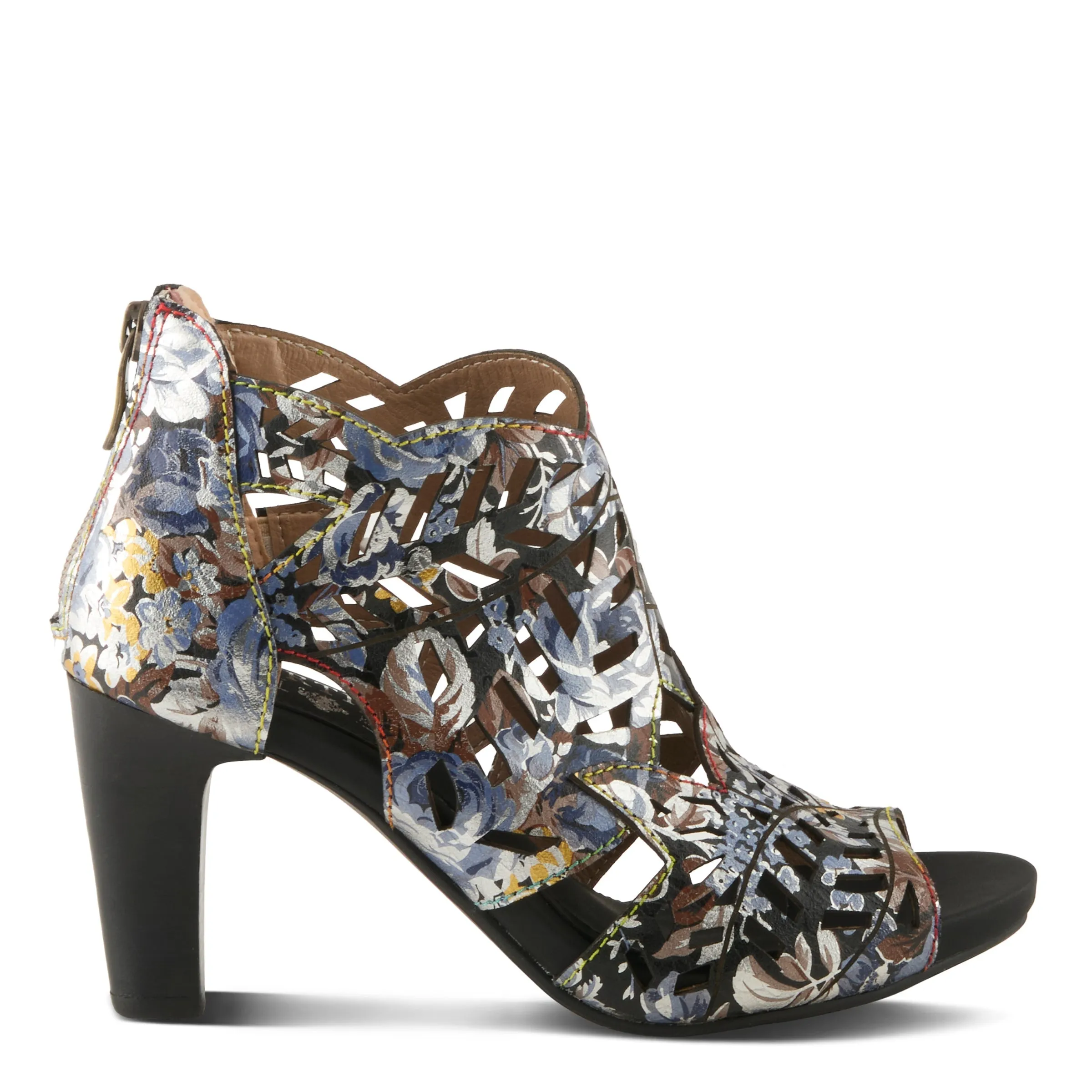 Spring Step Shoes L'Artiste Amora Sandal Women’s Hand Painted Leather 3.25"