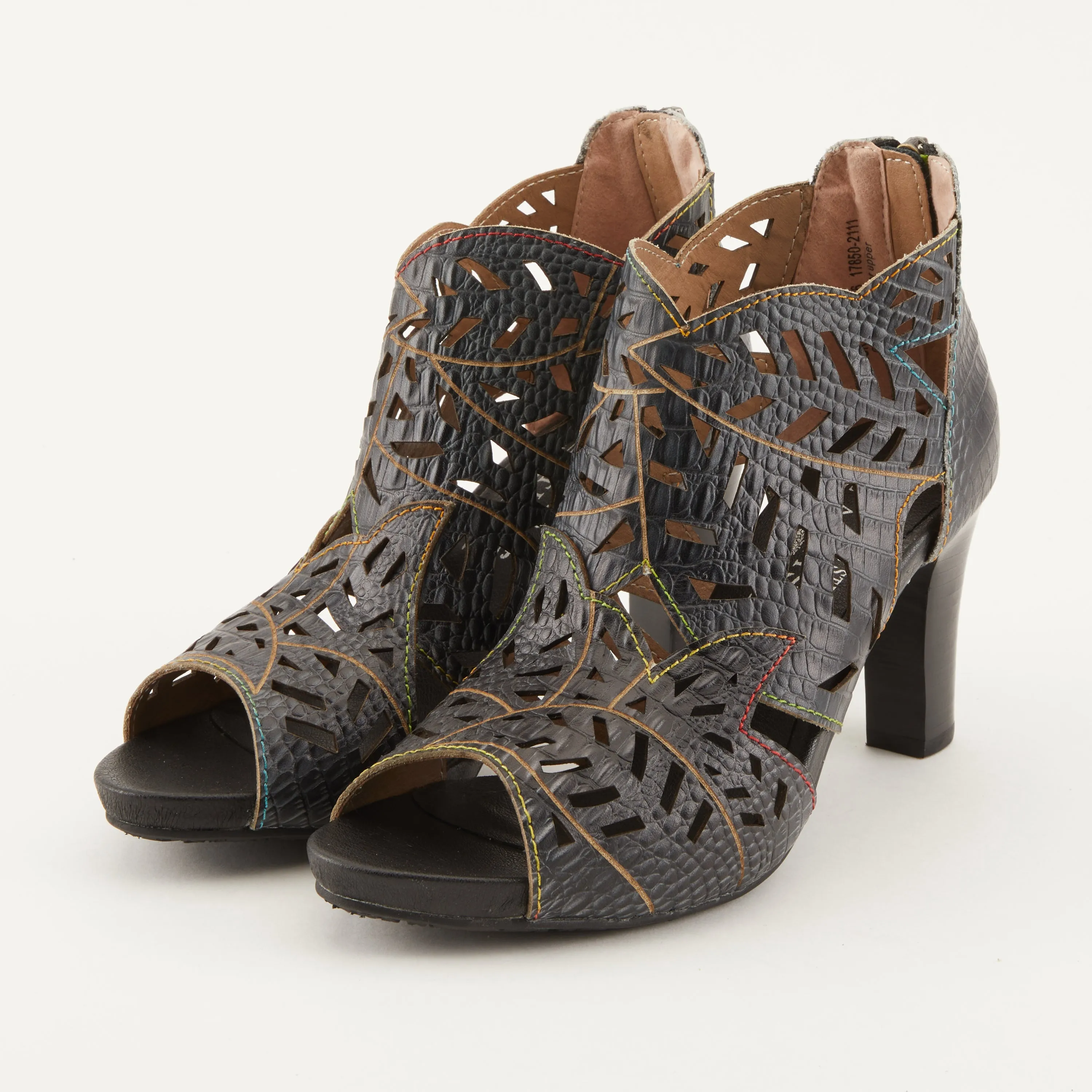 Spring Step Shoes L'Artiste Amora Sandal Women’s Hand Painted Leather 3.25"