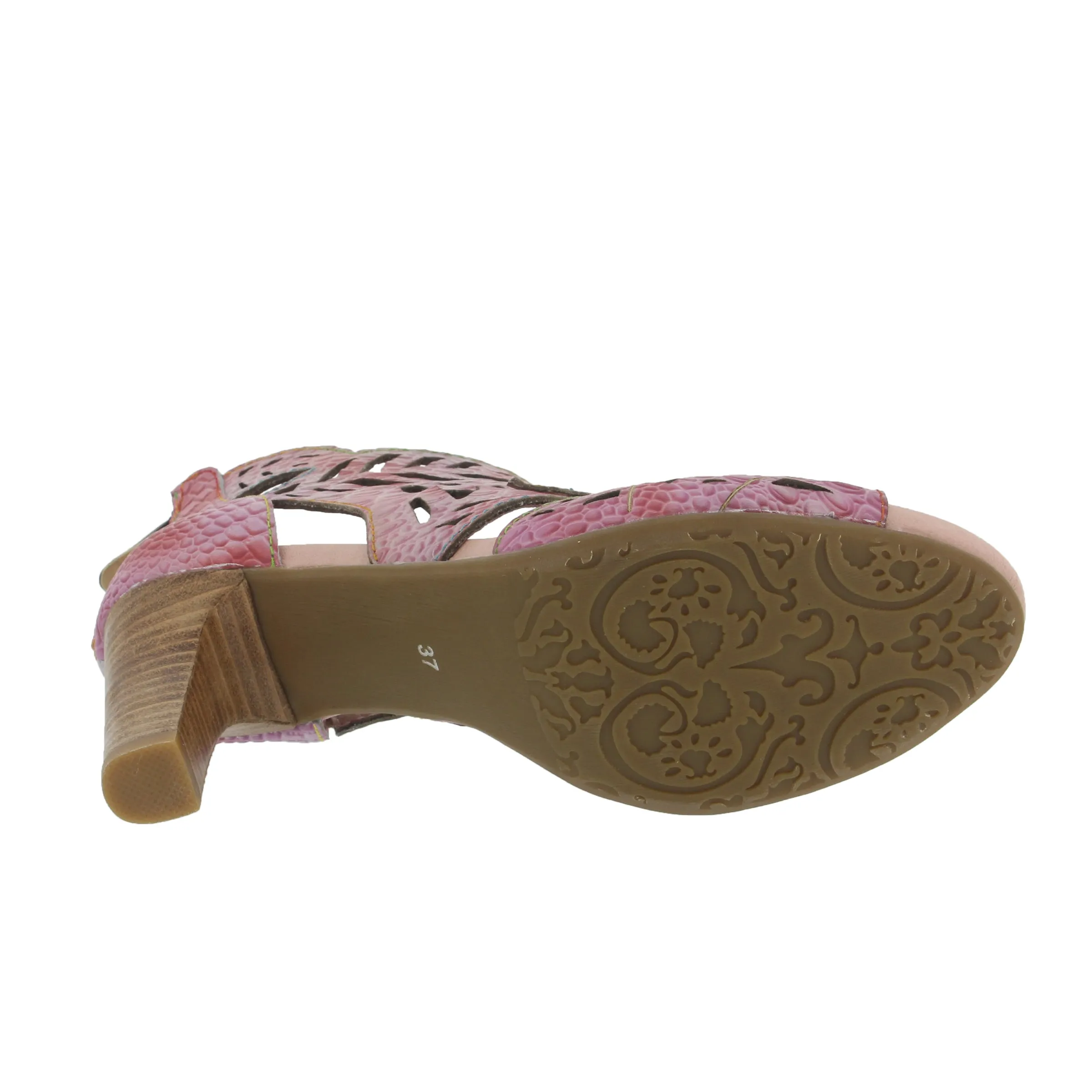Spring Step Shoes L'Artiste Amora Sandal Women’s Hand Painted Leather 3.25"