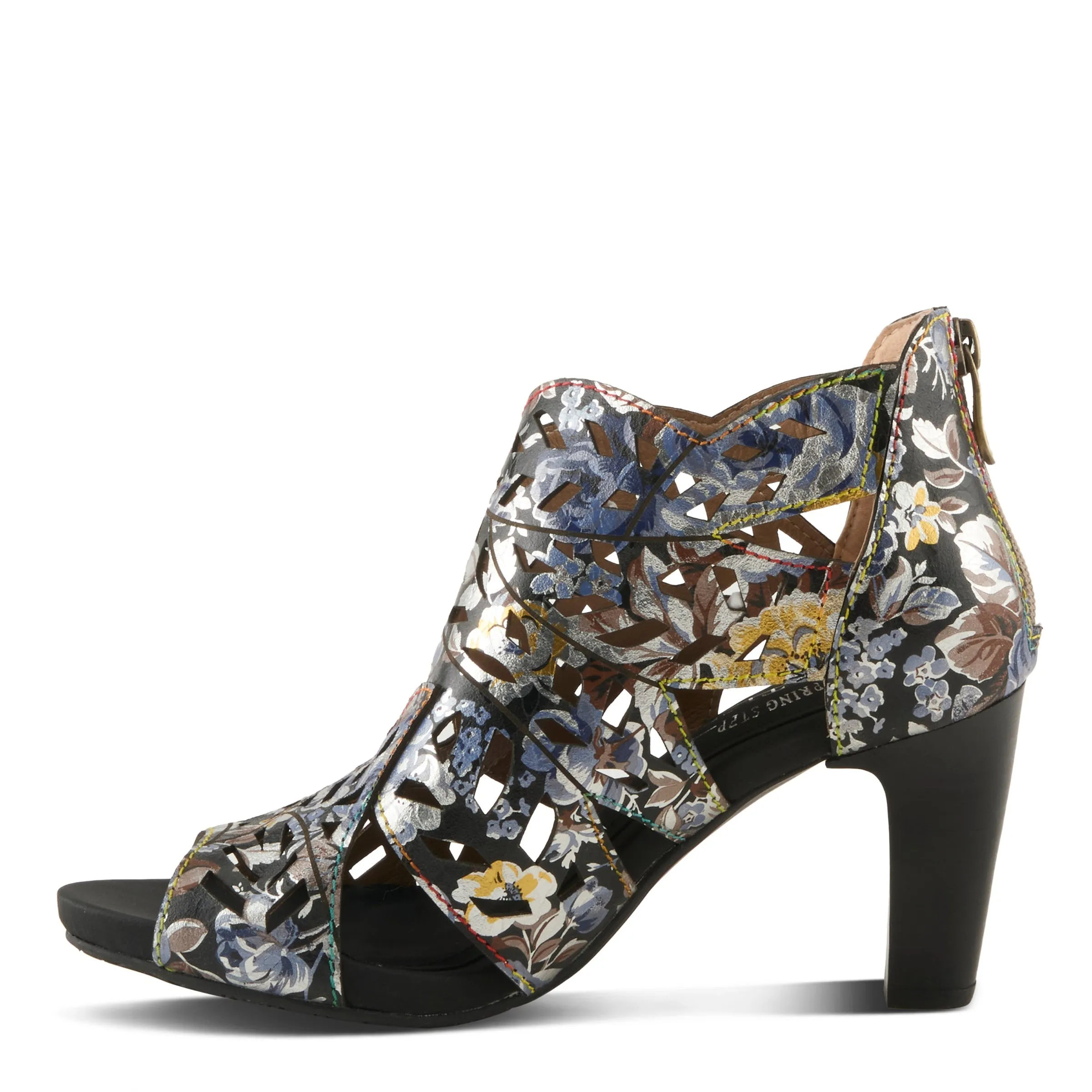 Spring Step Shoes L'Artiste Amora Sandal Women’s Hand Painted Leather 3.25"