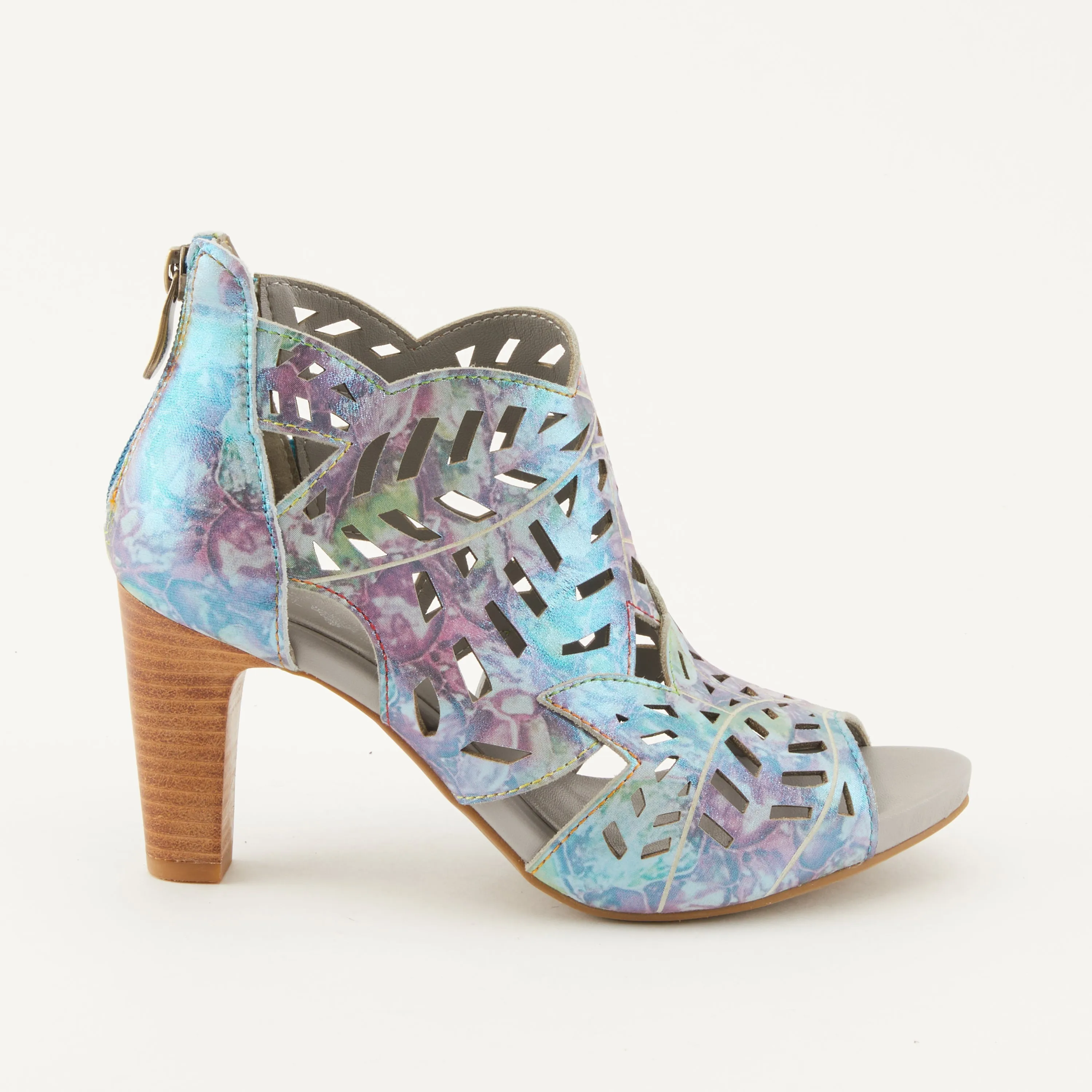 Spring Step Shoes L'Artiste Amora Sandal Women’s Hand Painted Leather 3.25"