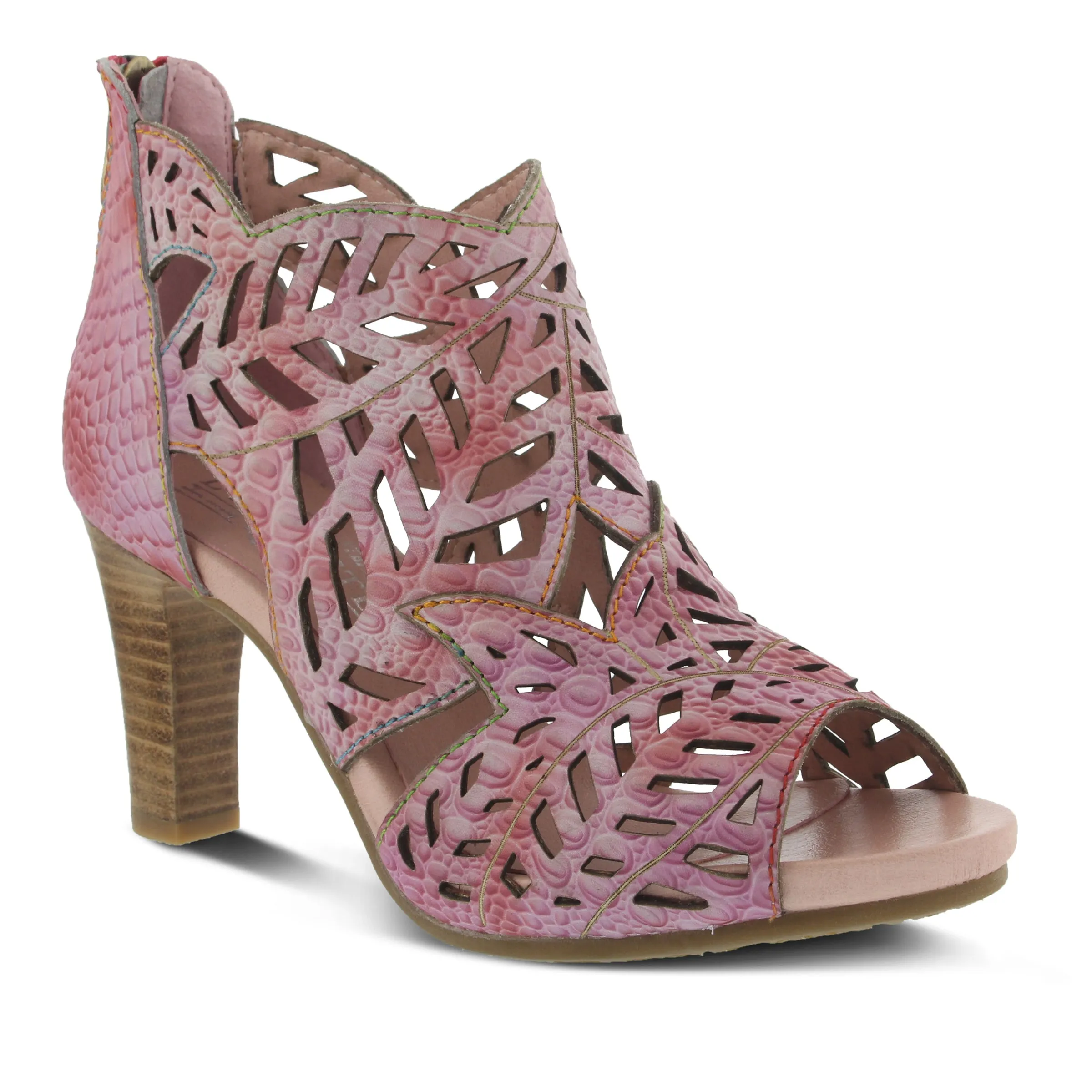 Spring Step Shoes L'Artiste Amora Sandal Women’s Hand Painted Leather 3.25"