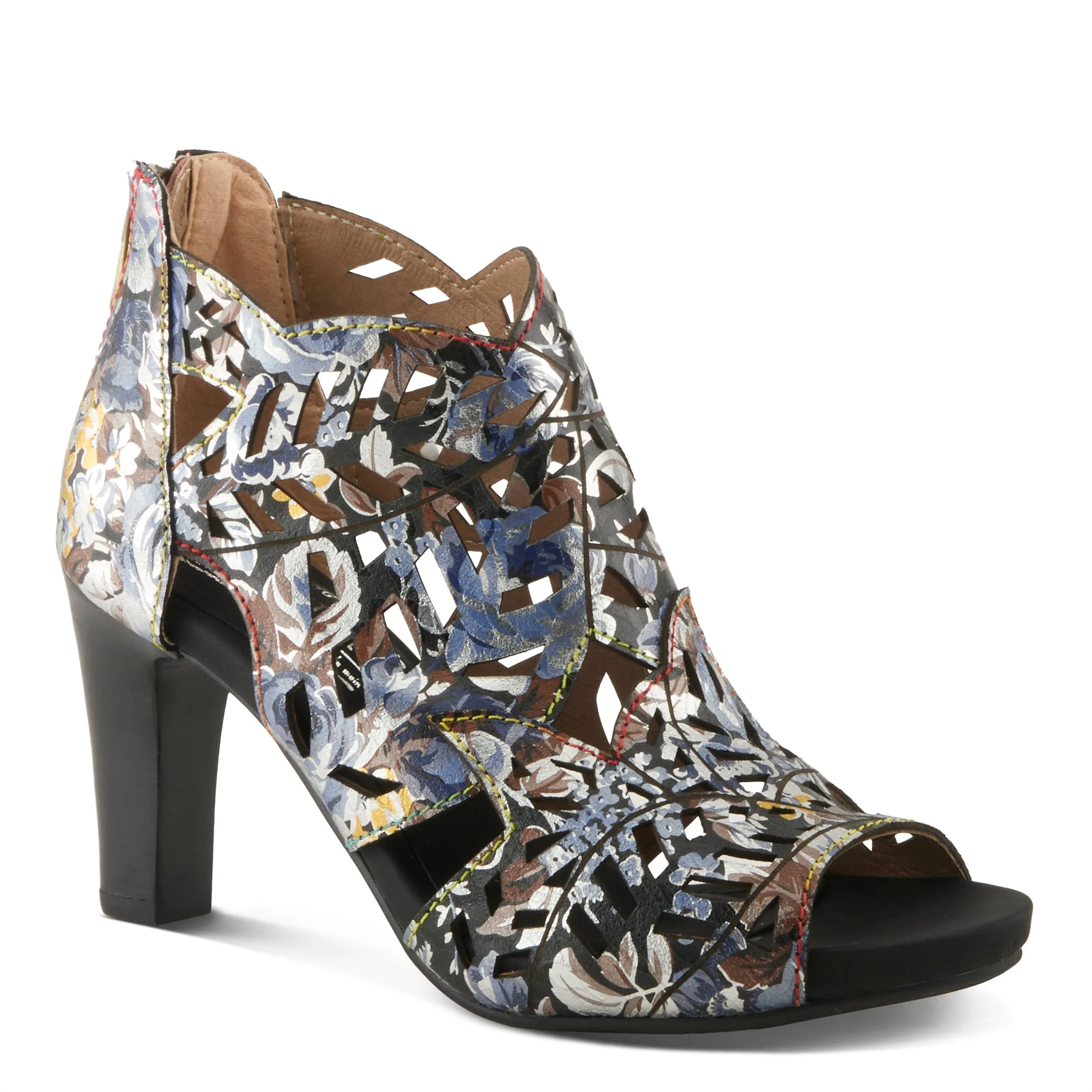 Spring Step Shoes L'Artiste Amora Sandal Women’s Hand Painted Leather 3.25"
