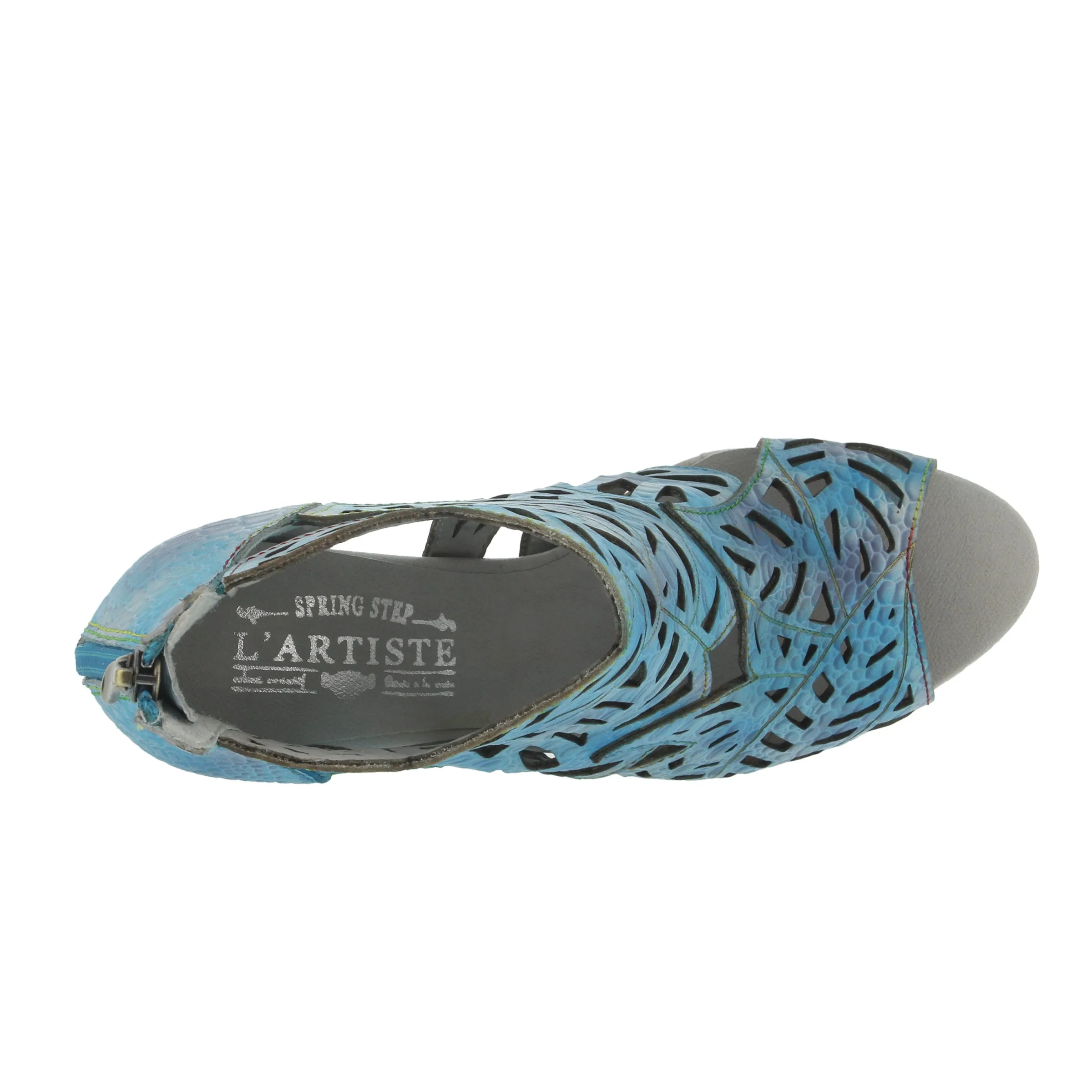 Spring Step Shoes L'Artiste Amora Sandal Women’s Hand Painted Leather 3.25"