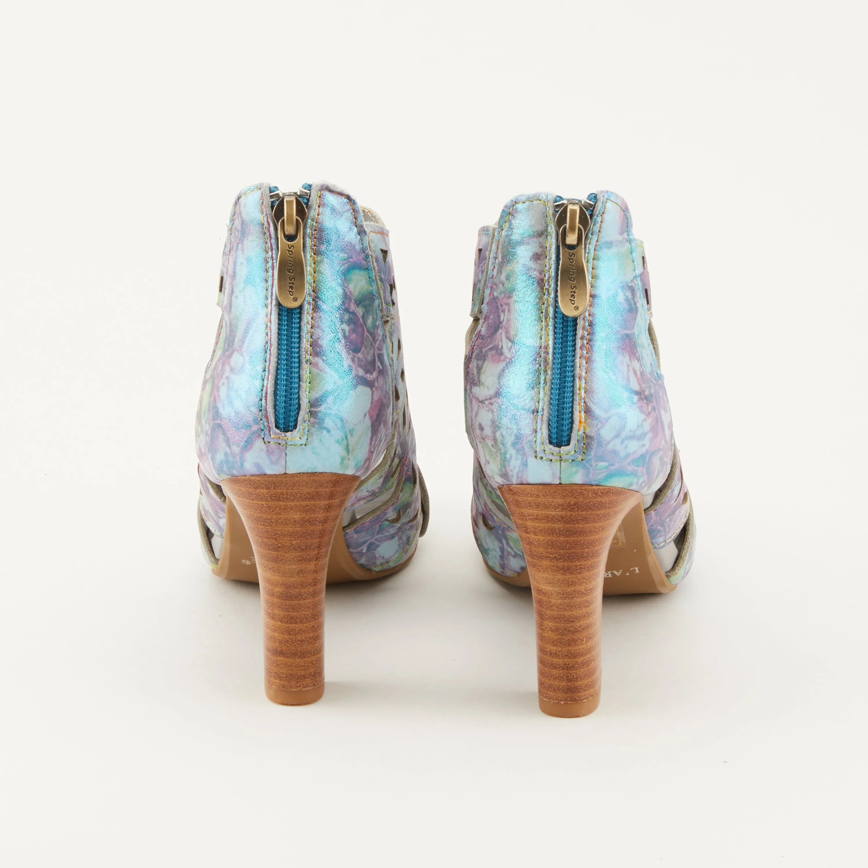 Spring Step Shoes L'Artiste Amora Sandal Women’s Hand Painted Leather 3.25"