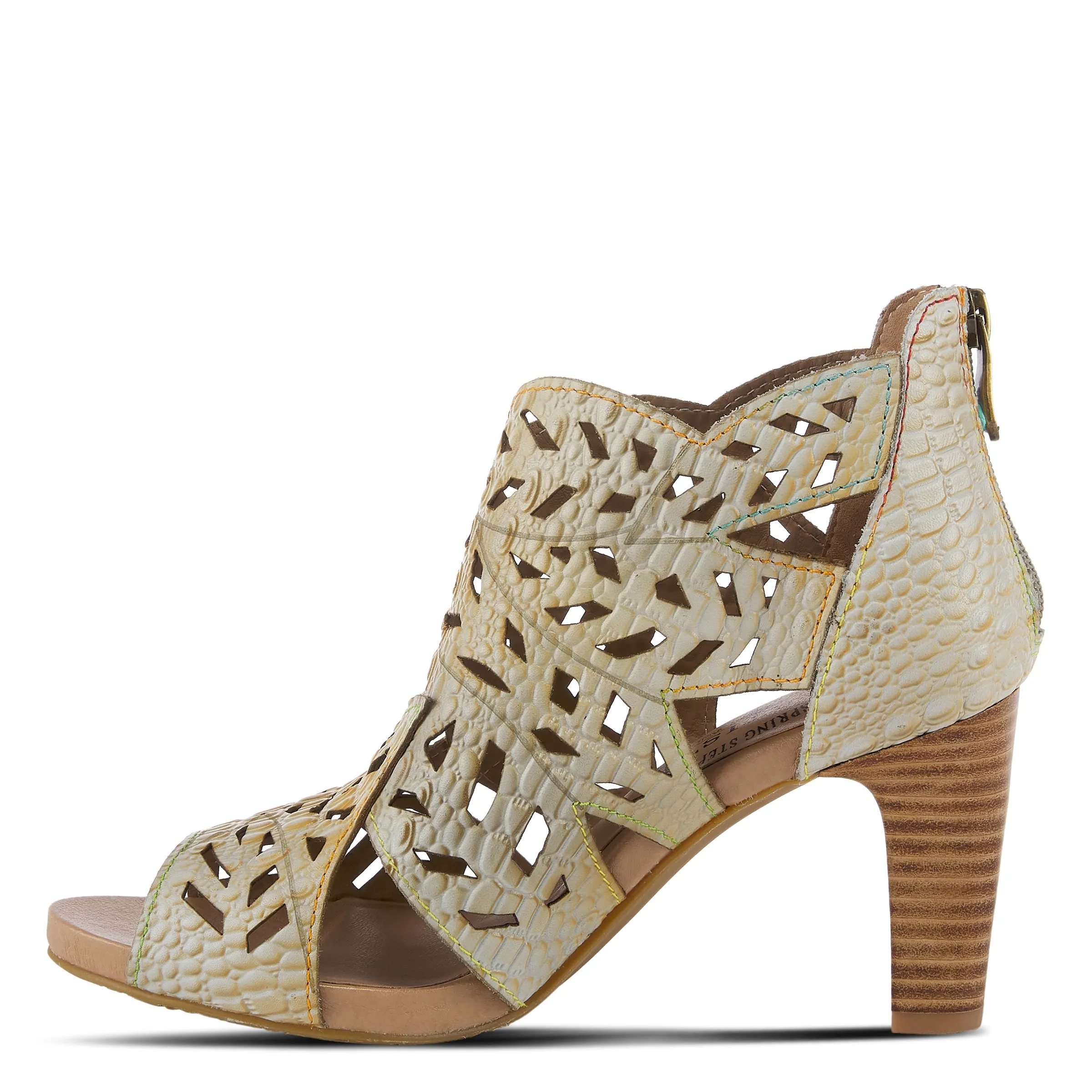 Spring Step Shoes L'Artiste Amora Sandal Women’s Hand Painted Leather 3.25"