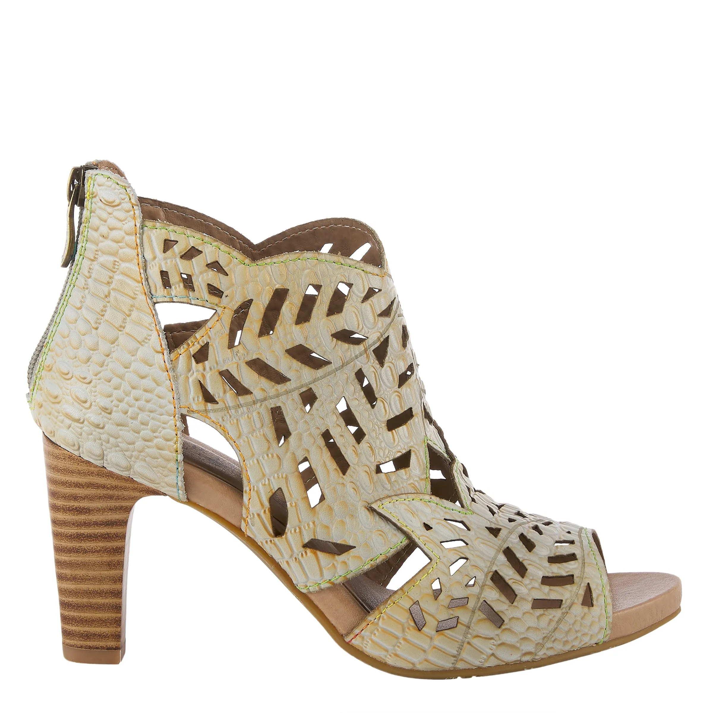 Spring Step Shoes L'Artiste Amora Sandal Women’s Hand Painted Leather 3.25"