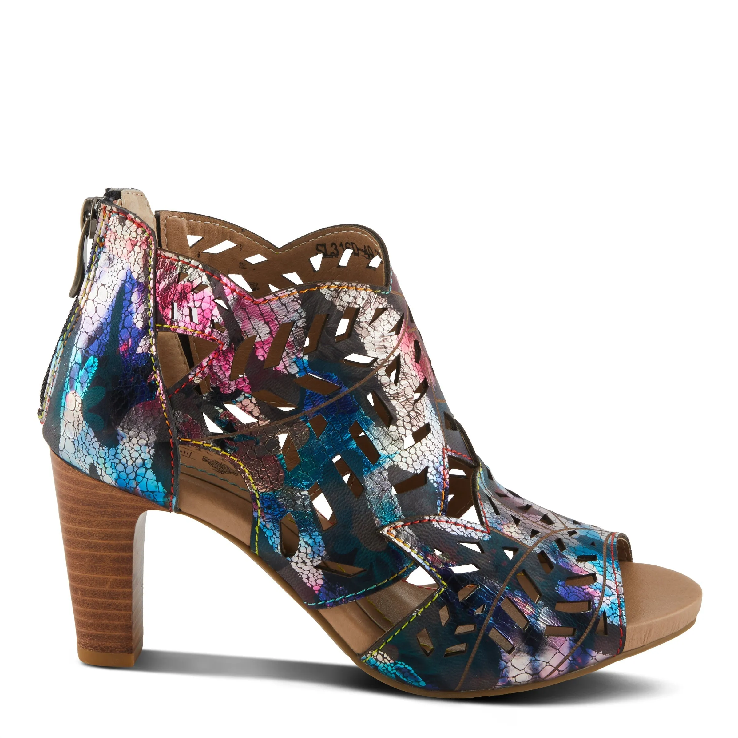 Spring Step Shoes L'Artiste Amora Sandal Women’s Hand Painted Leather 3.25"