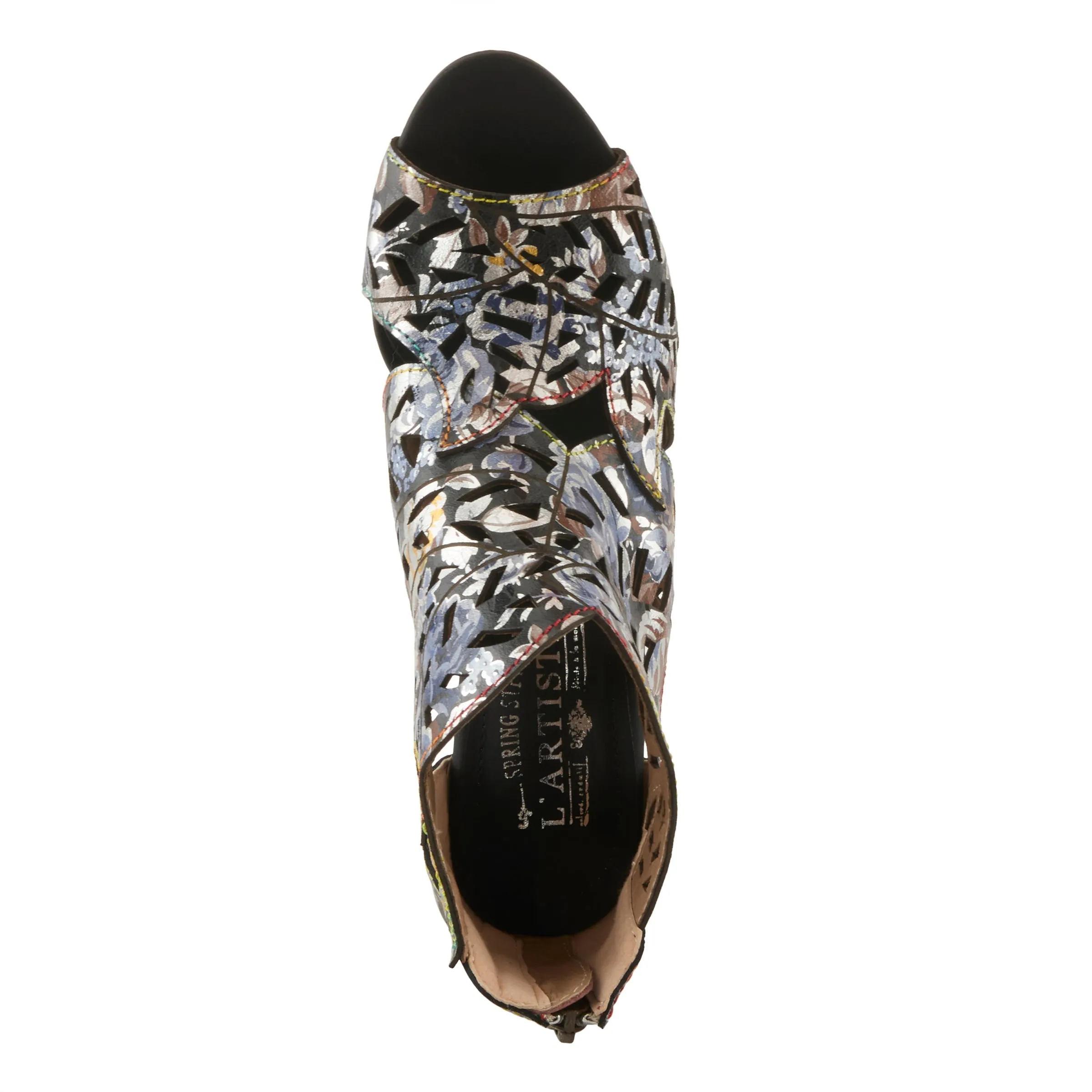 Spring Step Shoes L'Artiste Amora Sandal Women’s Hand Painted Leather 3.25"