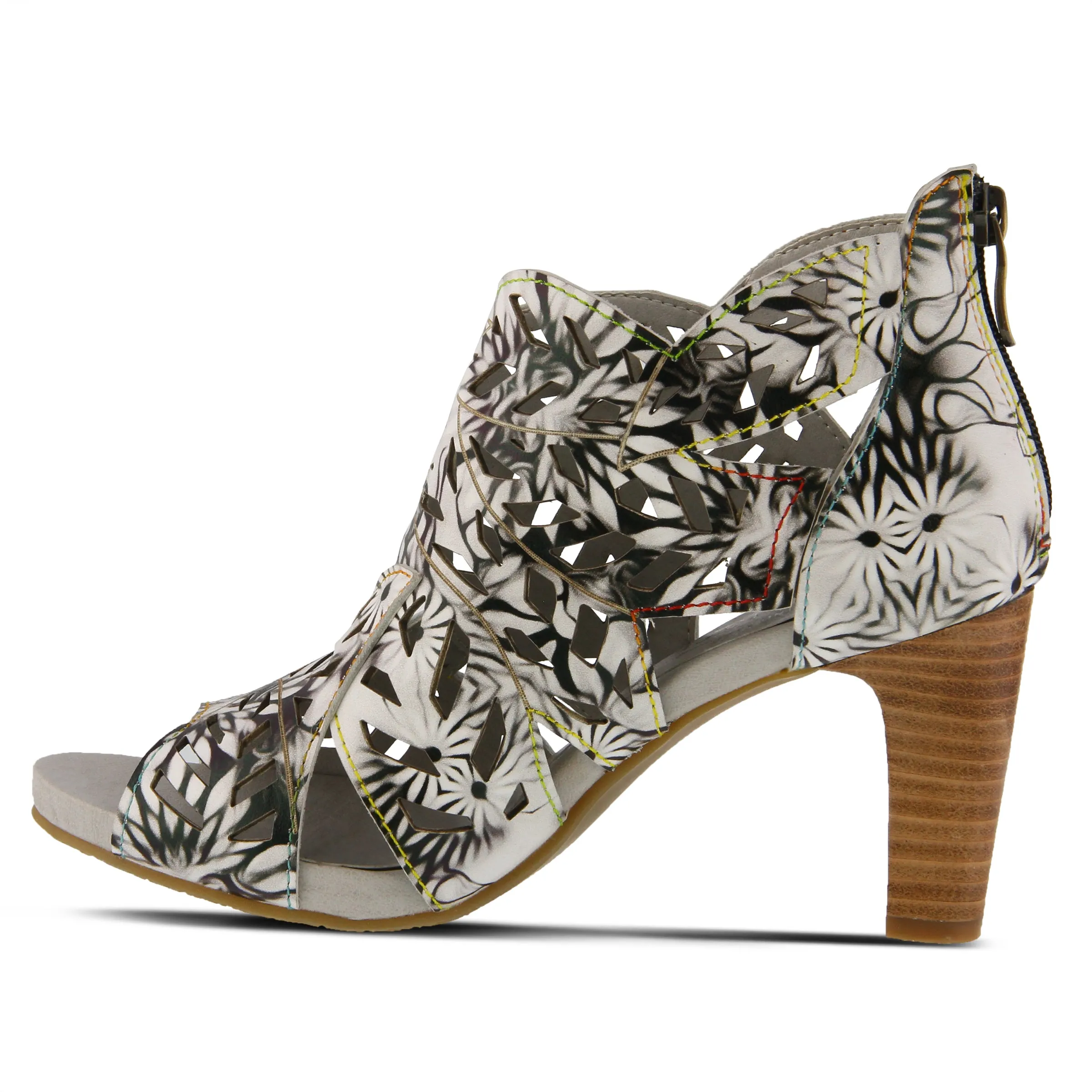 Spring Step Shoes L'Artiste Amora Sandal Women’s Hand Painted Leather 3.25"