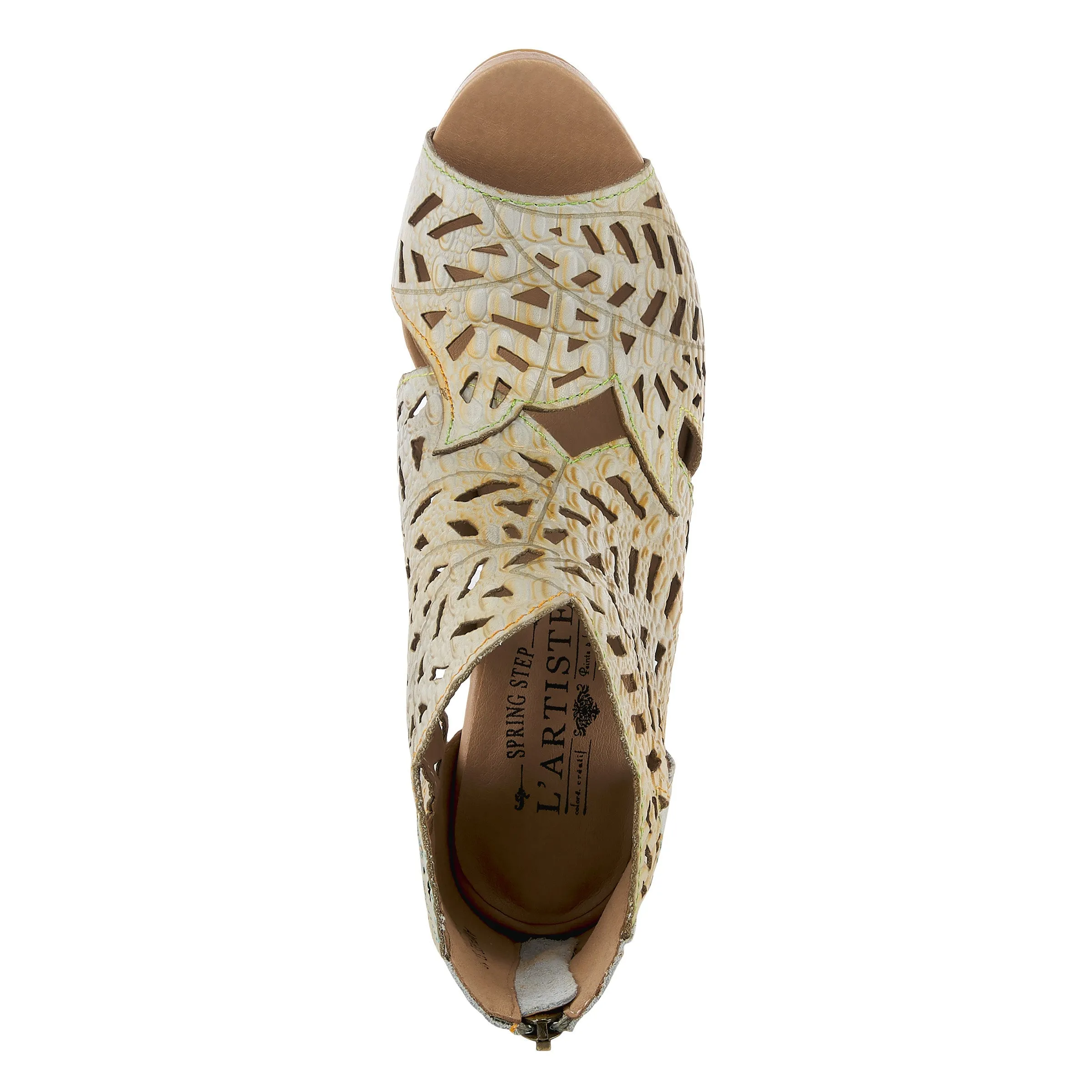 Spring Step Shoes L'Artiste Amora Sandal Women’s Hand Painted Leather 3.25"