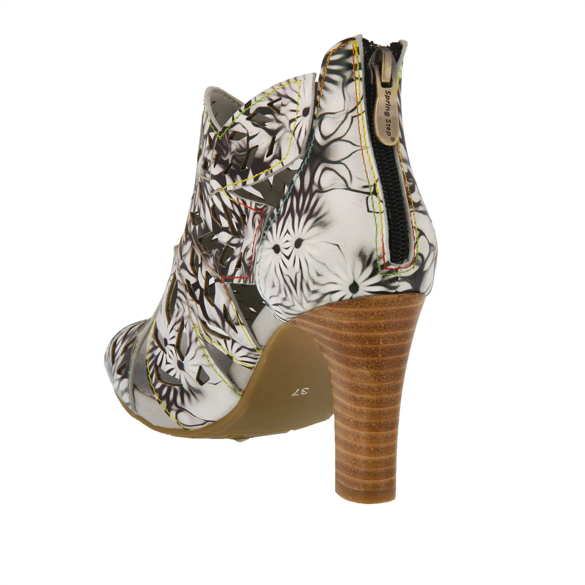 Spring Step Shoes L'Artiste Amora Sandal Women’s Hand Painted Leather 3.25"