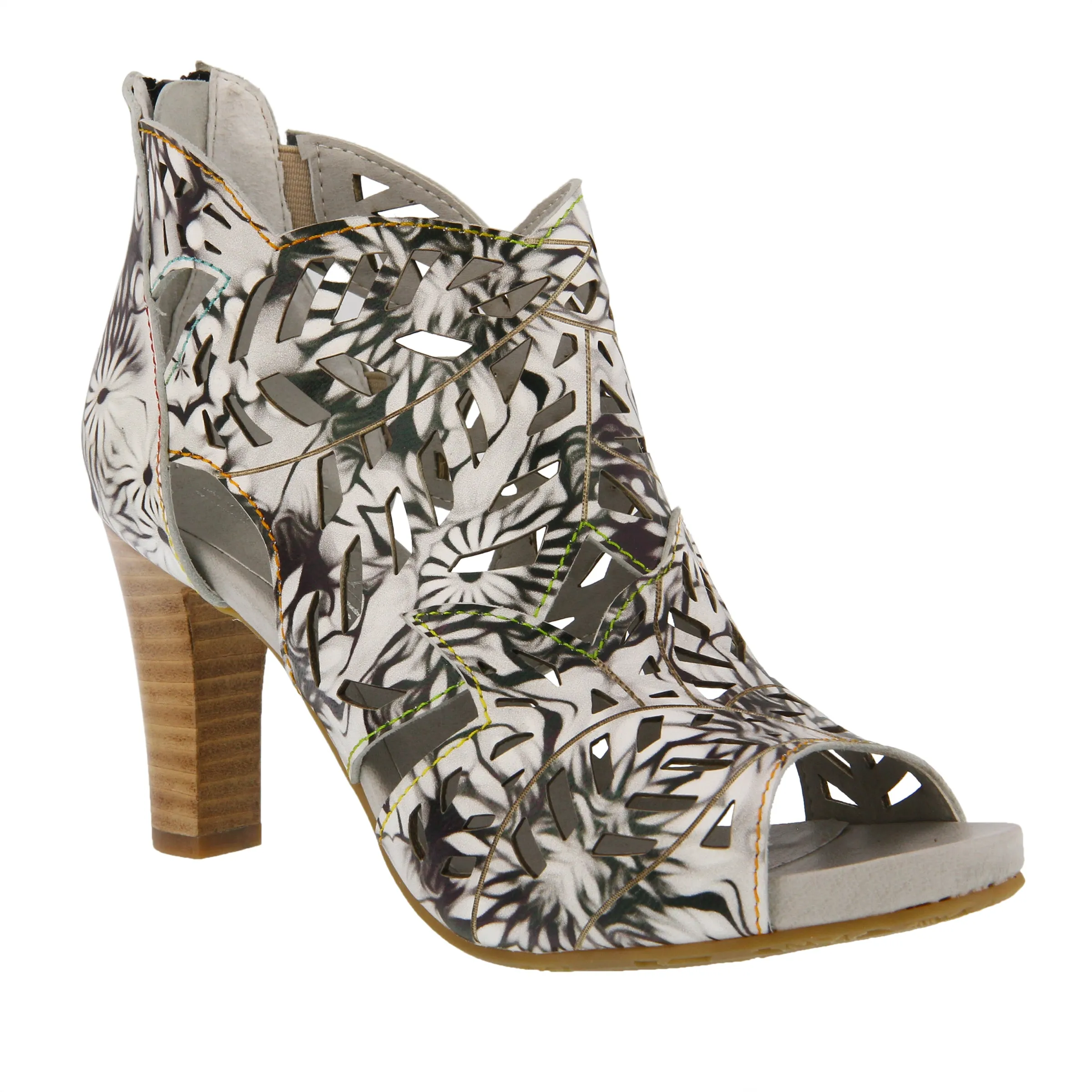 Spring Step Shoes L'Artiste Amora Sandal Women’s Hand Painted Leather 3.25"