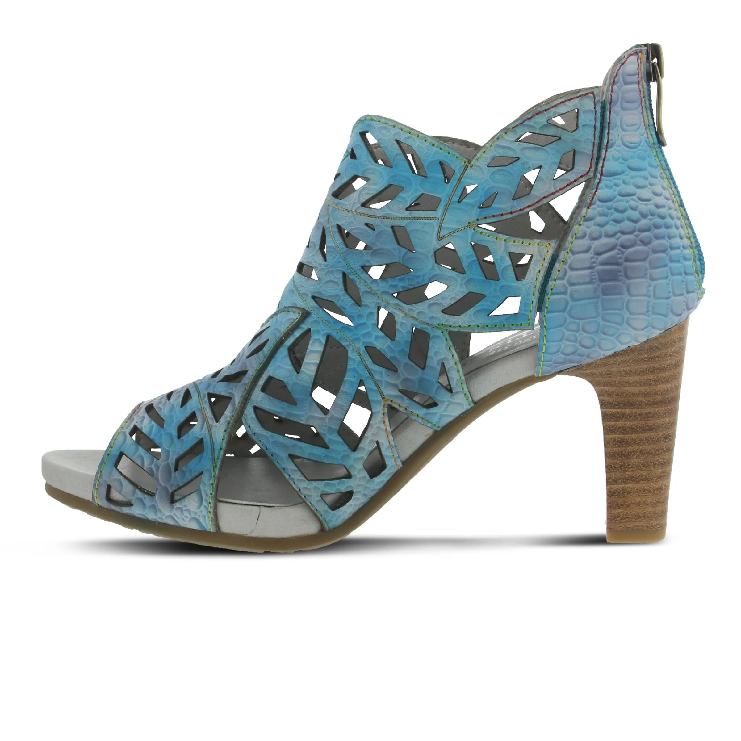 Spring Step Shoes L'Artiste Amora Sandal Women’s Hand Painted Leather 3.25"