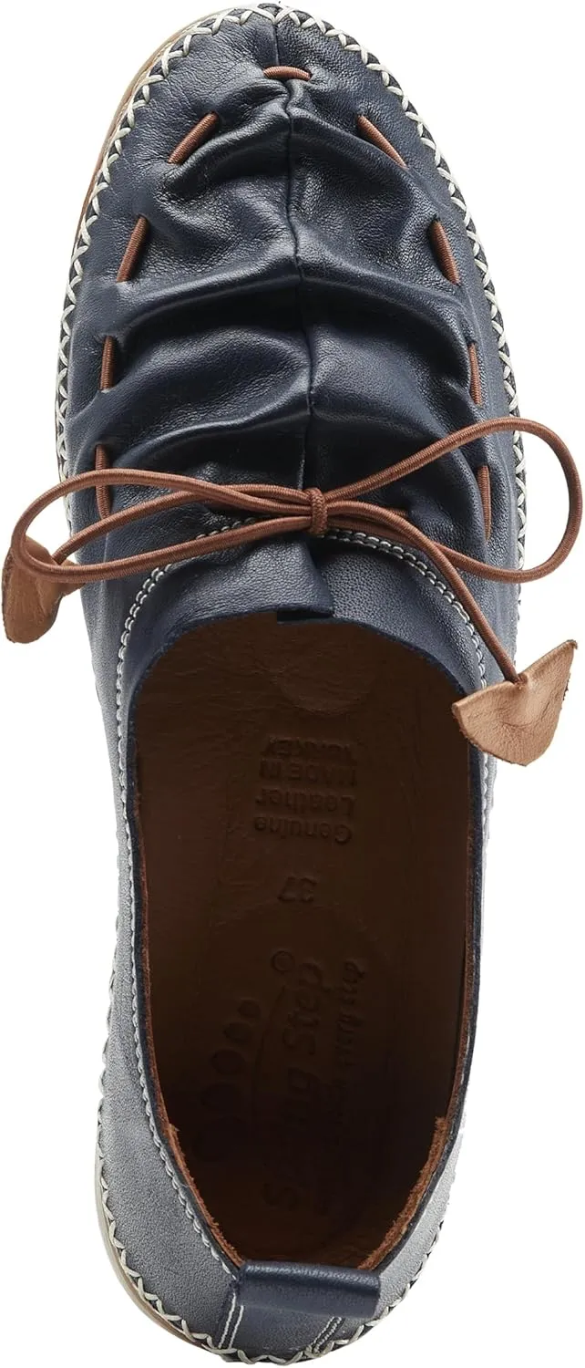 Spring Step Women's Berna Leather Loafer – Artistic Slip-On Comfort Shoe with Padded Insole, Elastic Vamp, and Durable Rubber Outsole