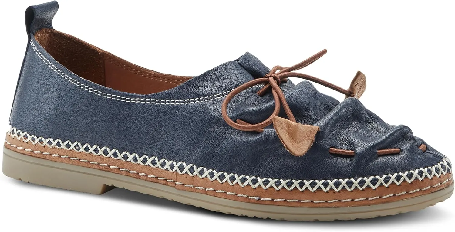 Spring Step Women's Berna Leather Loafer – Artistic Slip-On Comfort Shoe with Padded Insole, Elastic Vamp, and Durable Rubber Outsole