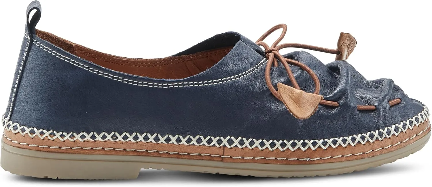 Spring Step Women's Berna Leather Loafer – Artistic Slip-On Comfort Shoe with Padded Insole, Elastic Vamp, and Durable Rubber Outsole