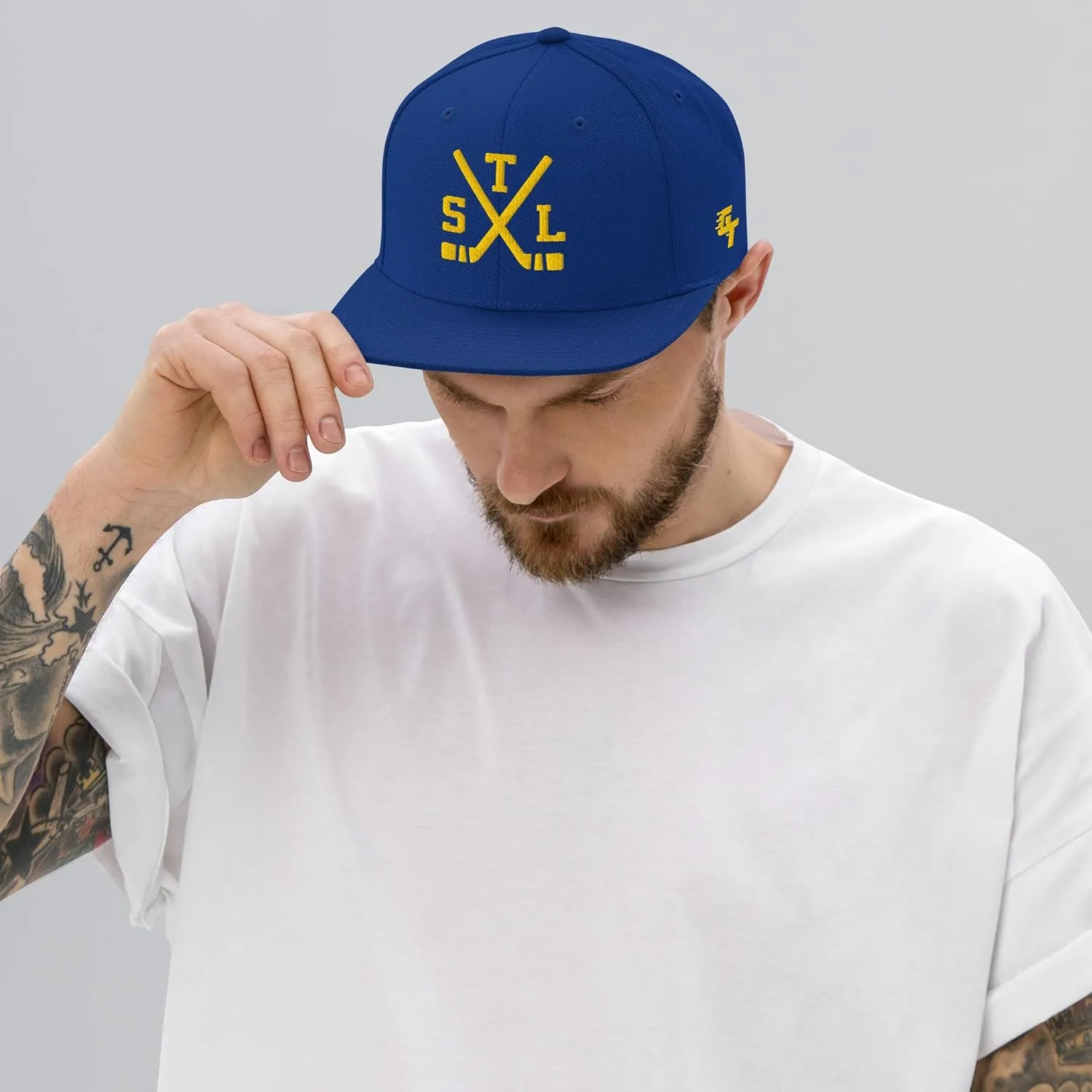 St. Louis Hockey Sticks Retro STL Snapback Hat Baseball Cap