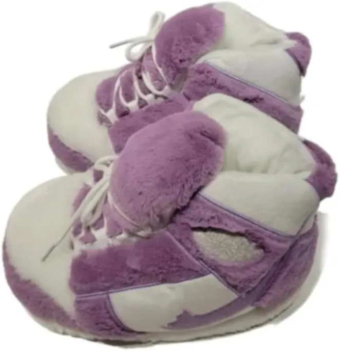 Stardust Gemstones Fluffy Warm Home Shoes for Men and Women Sneaker Slippers Comfy Kicks Winter Warm Plush Slippers Fleece Lined Sneakers Anti-skid Rubber Sole Fluffy Shoes