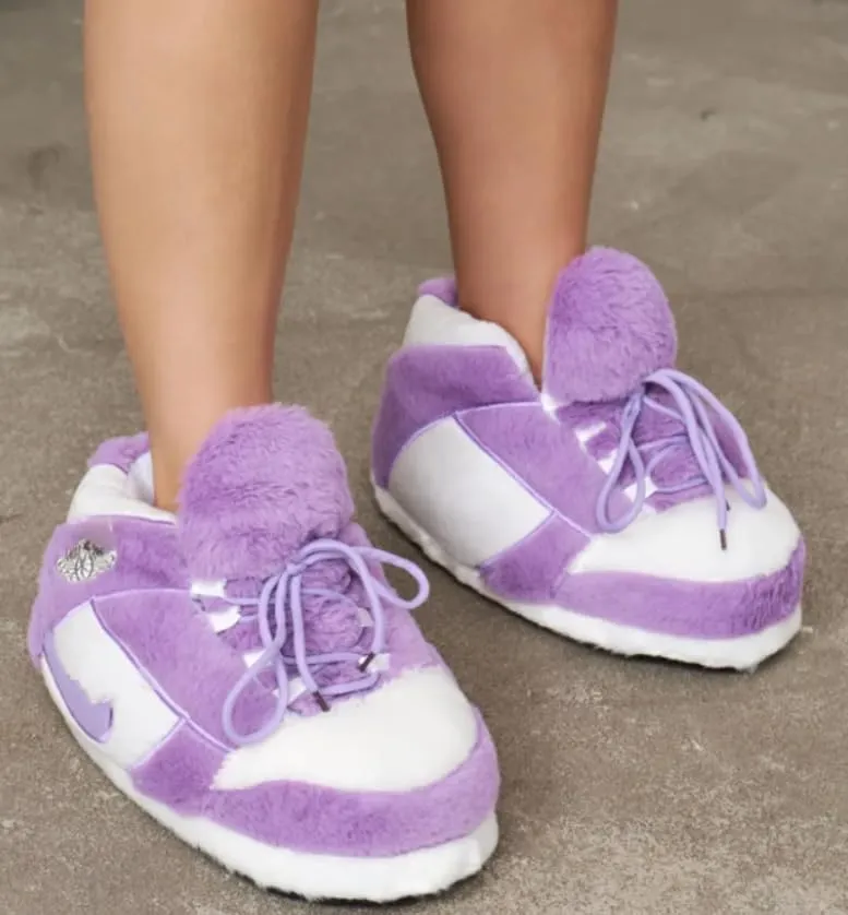 Stardust Gemstones Fluffy Warm Home Shoes for Men and Women Sneaker Slippers Comfy Kicks Winter Warm Plush Slippers Fleece Lined Sneakers Anti-skid Rubber Sole Fluffy Shoes
