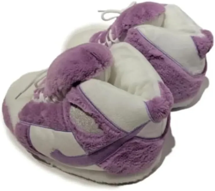 Stardust Gemstones Fluffy Warm Home Shoes for Men and Women Sneaker Slippers Comfy Kicks Winter Warm Plush Slippers Fleece Lined Sneakers Anti-skid Rubber Sole Fluffy Shoes