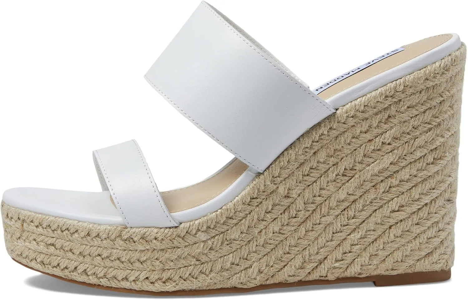 Steve Madden Sunrise Wedge Sandals for Women - Jute Wrapped Wedge Heel, Padded Footbed, and Open-Toe