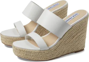 Steve Madden Sunrise Wedge Sandals for Women - Jute Wrapped Wedge Heel, Padded Footbed, and Open-Toe