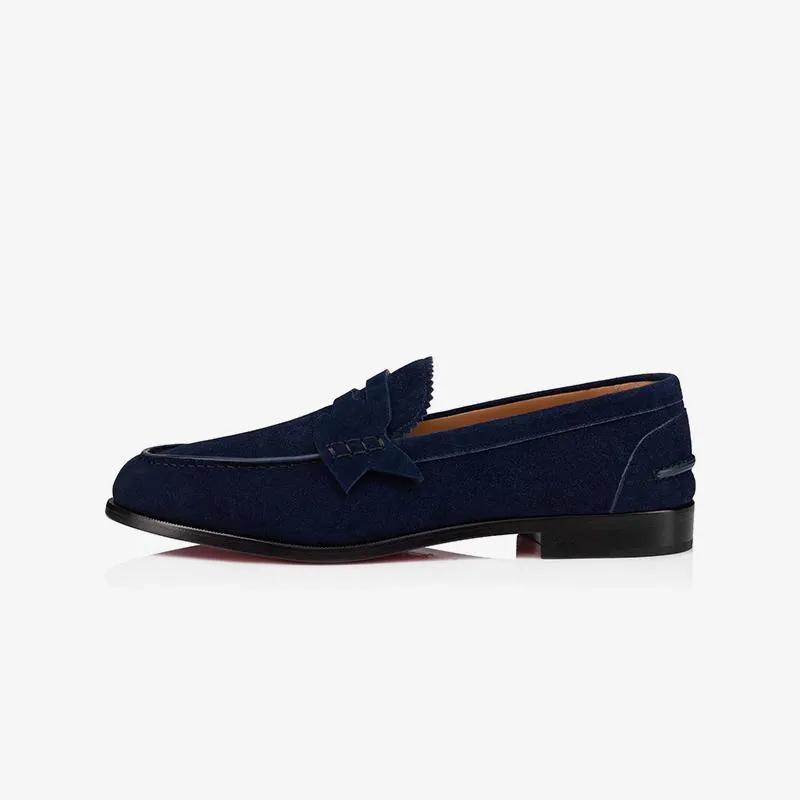 Strap Slip-On Loafer Suede Leather Penny