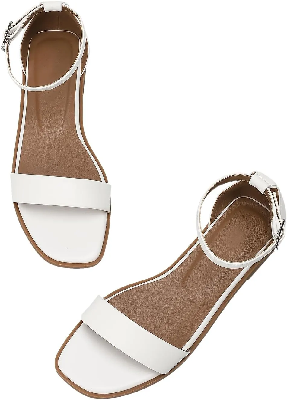 Stratuxx Kaze Womens Flat Sandals Flat Slide Sandals White,Black, Brown,Metallic Flat Sandals Leopard