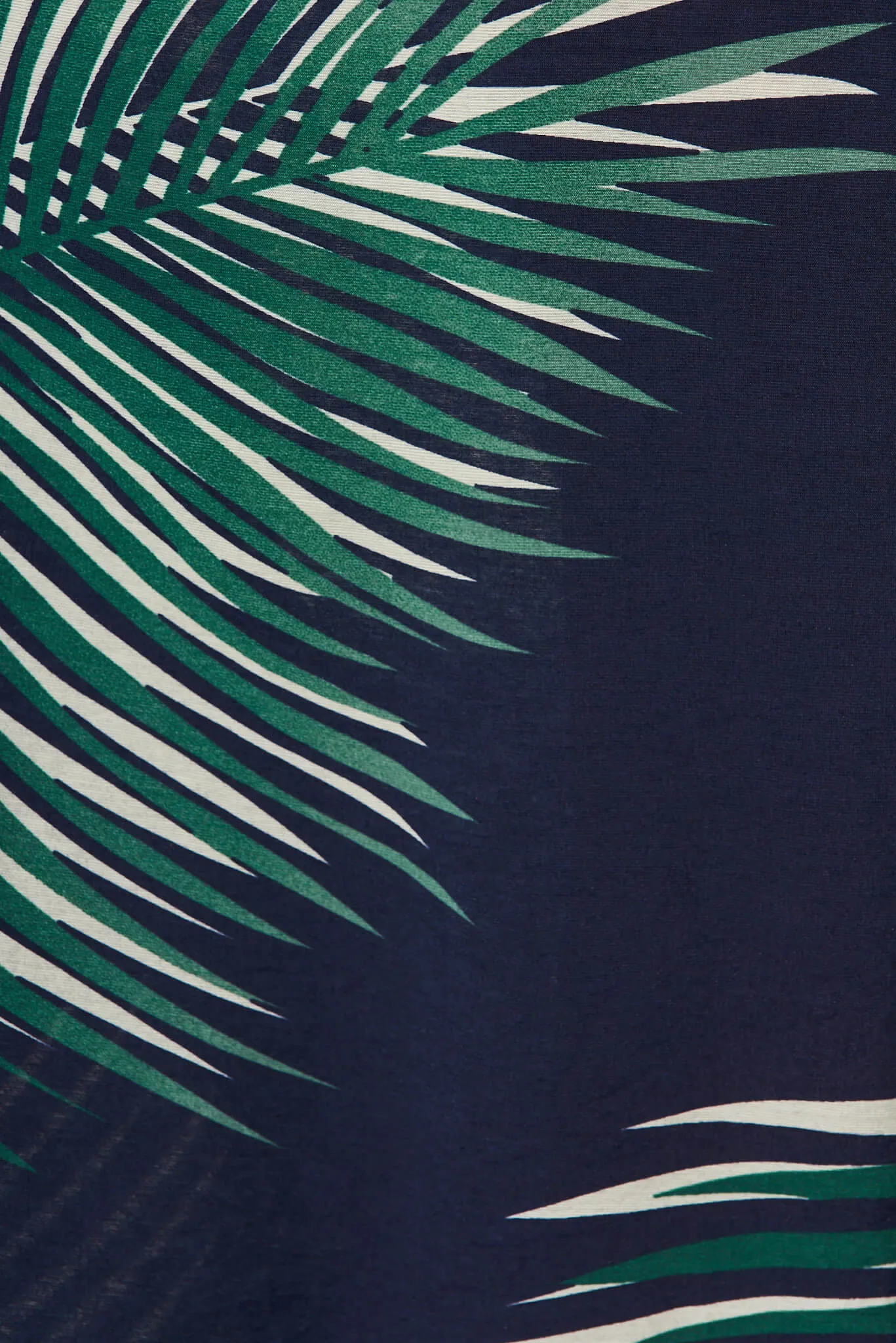 Summertime Jumpsuit In Navy Leaf Print