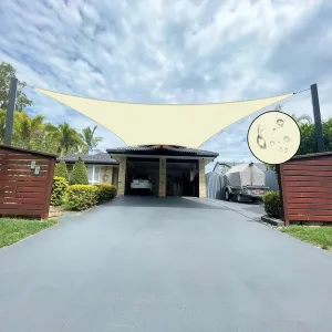 Sun Shade Sail,95% UV Blocker Shade Sails,Outdoor Cream Rectangle 10'x11'5'' Waterproof Shade Sail,for Pergola Carport Awning Yard Activities