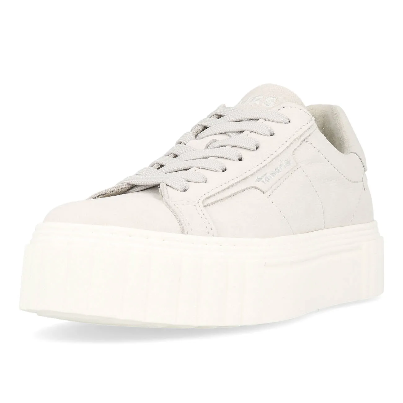 Tamaris 1-23738-20-225 Plateau Sneaker Leather Damen Soft Grey