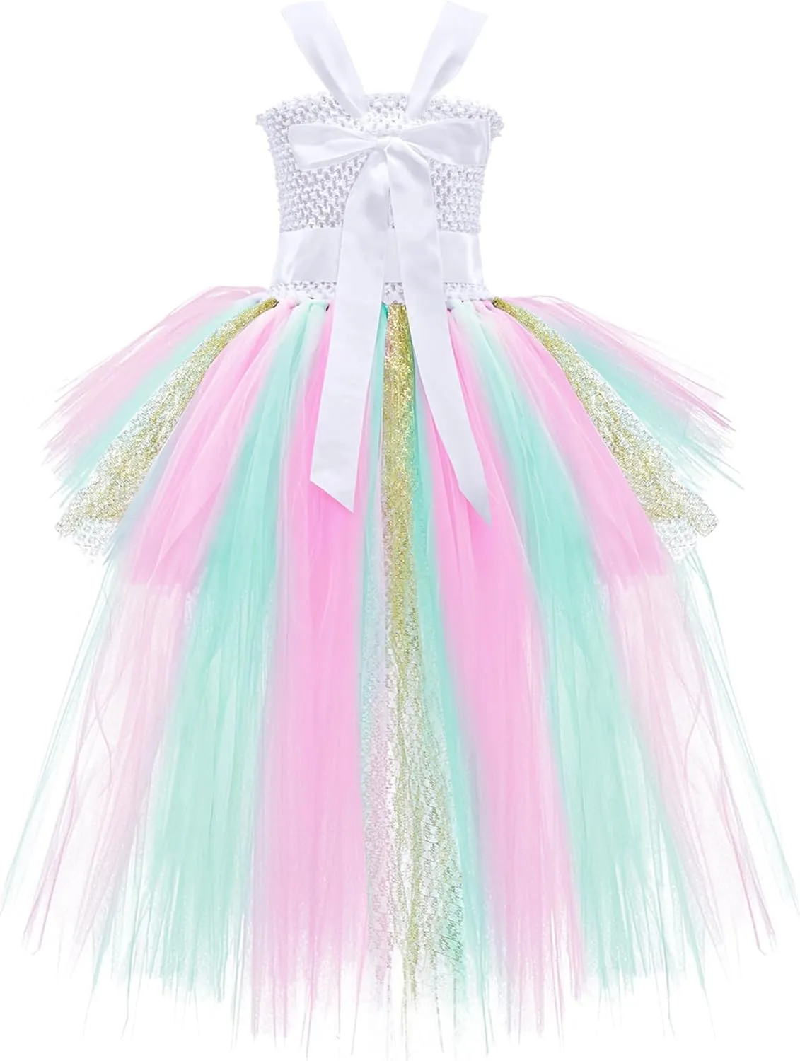 Tao-Ge Christmas Tutu Dress for Girls Tulle Dresses Fairy Princess Dress for Kids Toddler Little Girl Birthday Party Outfit