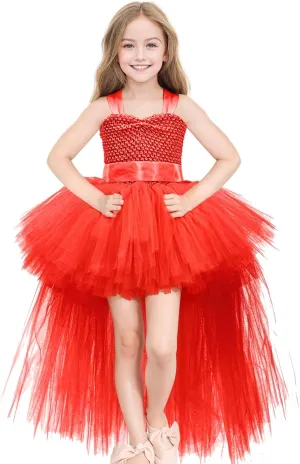 Tao-Ge Christmas Tutu Dress for Girls Tulle Dresses Fairy Princess Dress for Kids Toddler Little Girl Birthday Party Outfit