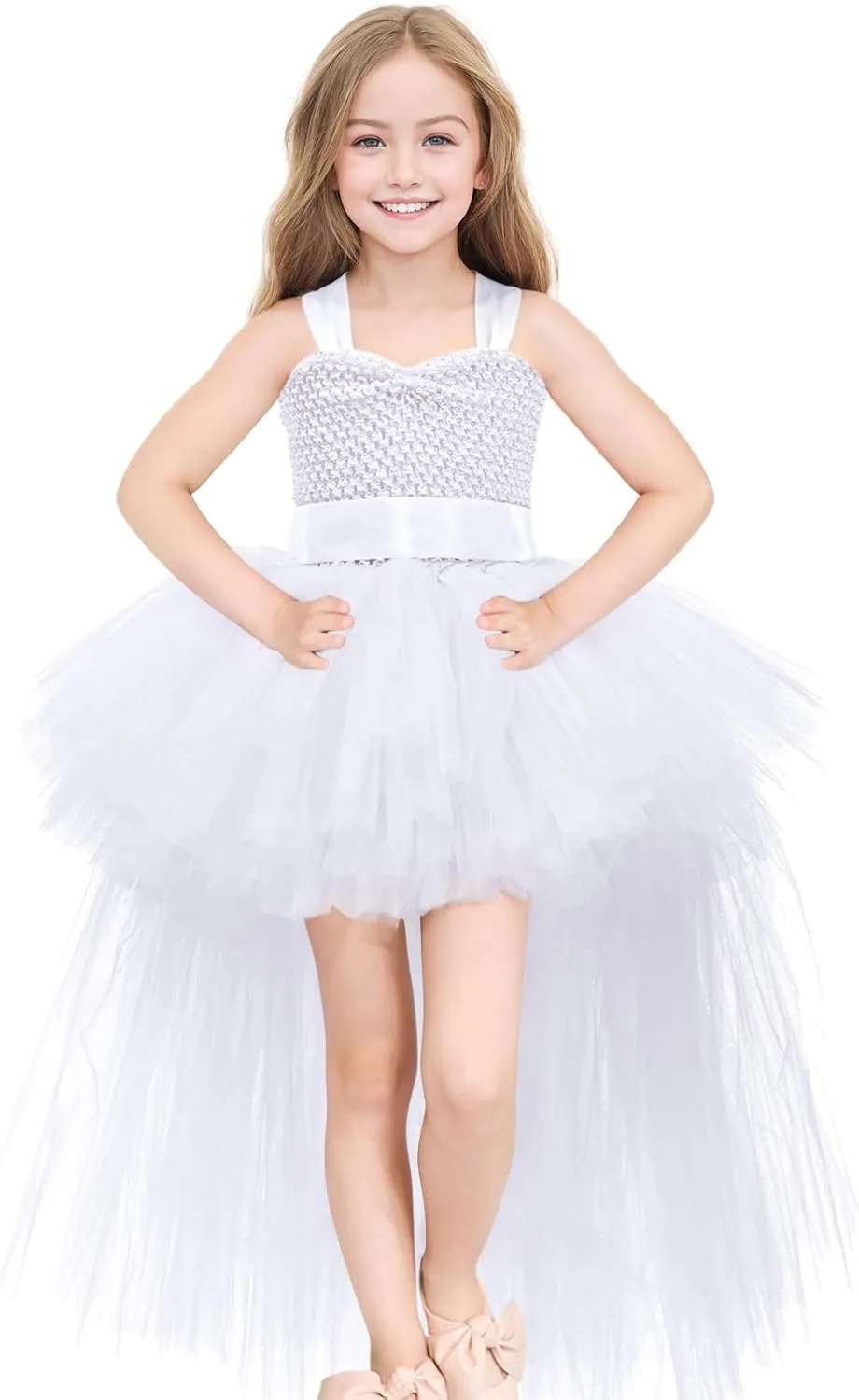 Tao-Ge Christmas Tutu Dress for Girls Tulle Dresses Fairy Princess Dress for Kids Toddler Little Girl Birthday Party Outfit