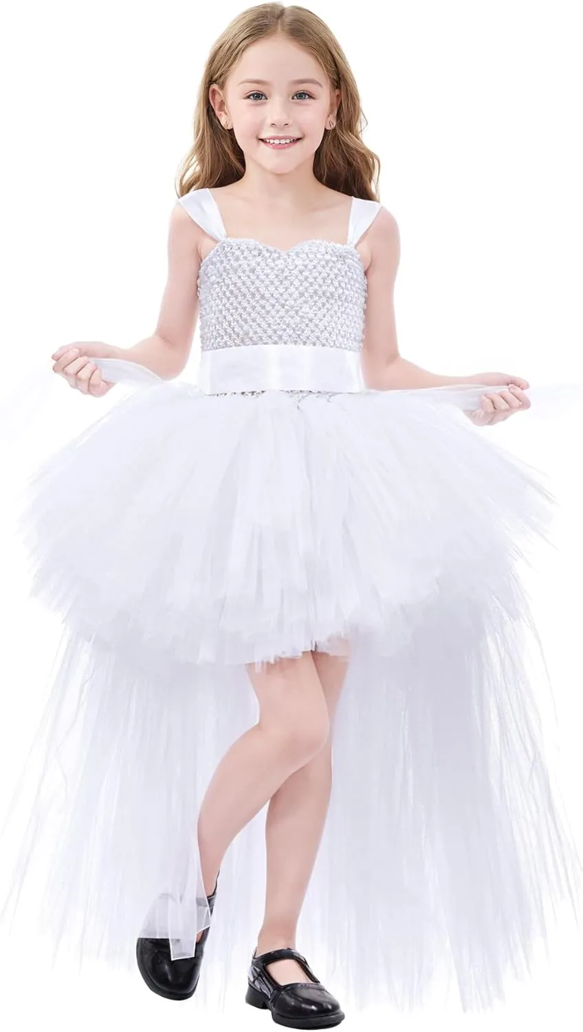 Tao-Ge Christmas Tutu Dress for Girls Tulle Dresses Fairy Princess Dress for Kids Toddler Little Girl Birthday Party Outfit