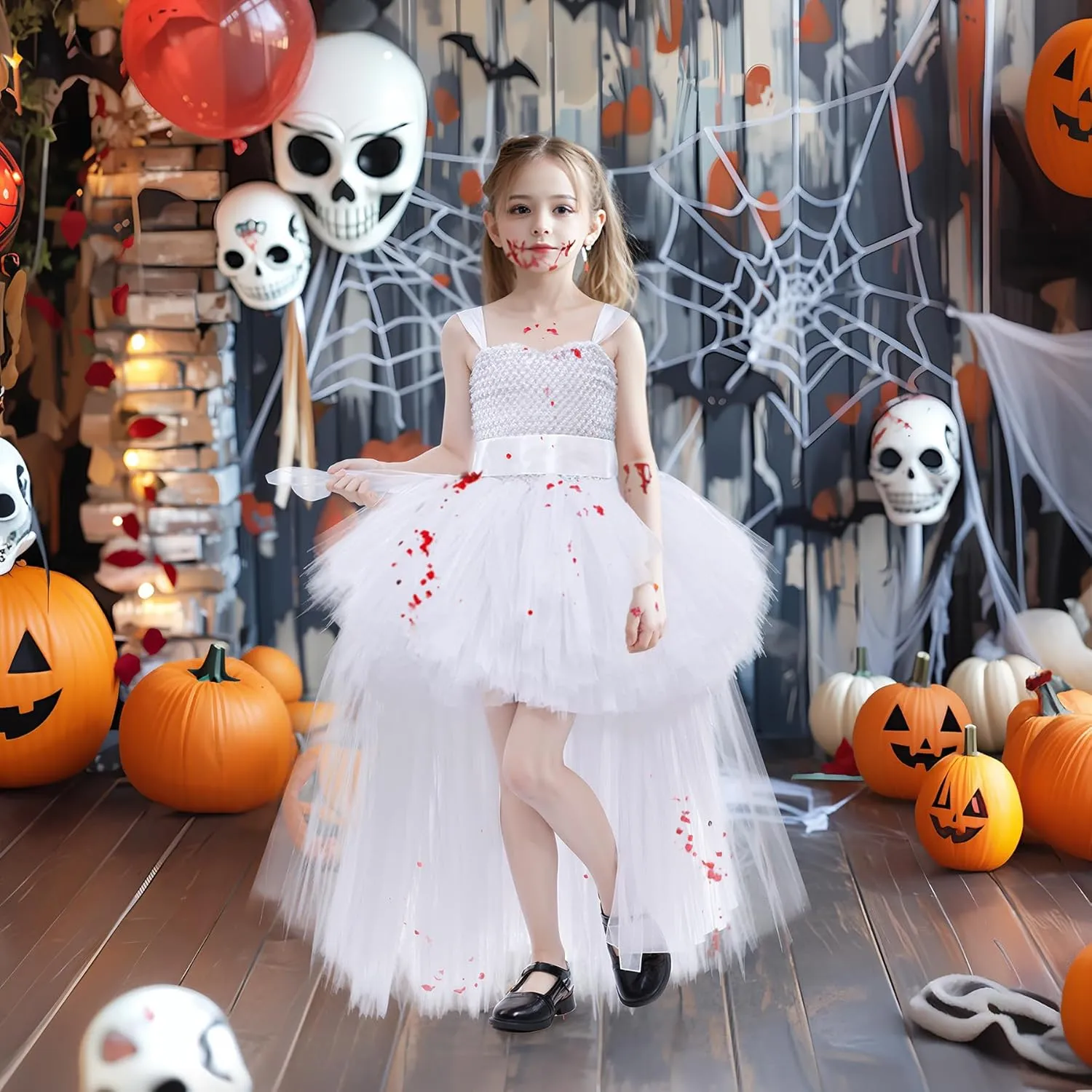 Tao-Ge Christmas Tutu Dress for Girls Tulle Dresses Fairy Princess Dress for Kids Toddler Little Girl Birthday Party Outfit