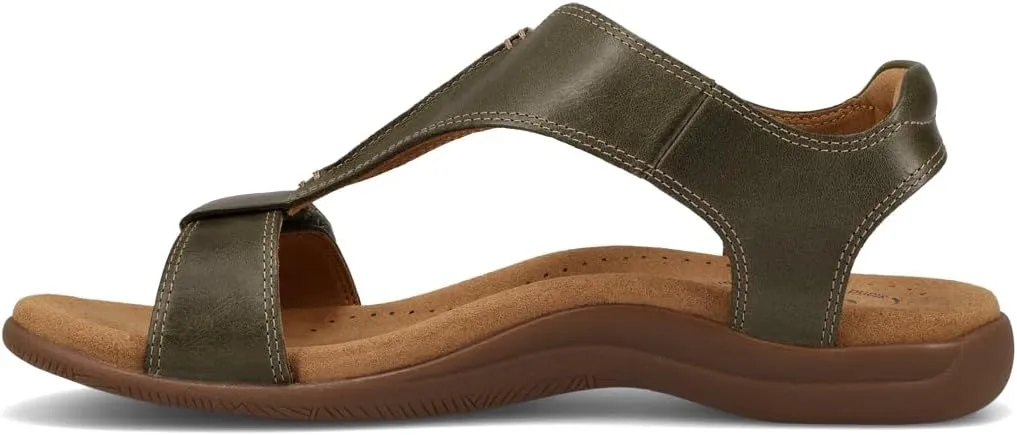 Taos The Show Premium Leather Women's Sandal - Experience Everyday Style, Comfort, Arch Support, Cooling Gel Padding and an Adjustable Fit for Exceptional Walking Comfort
