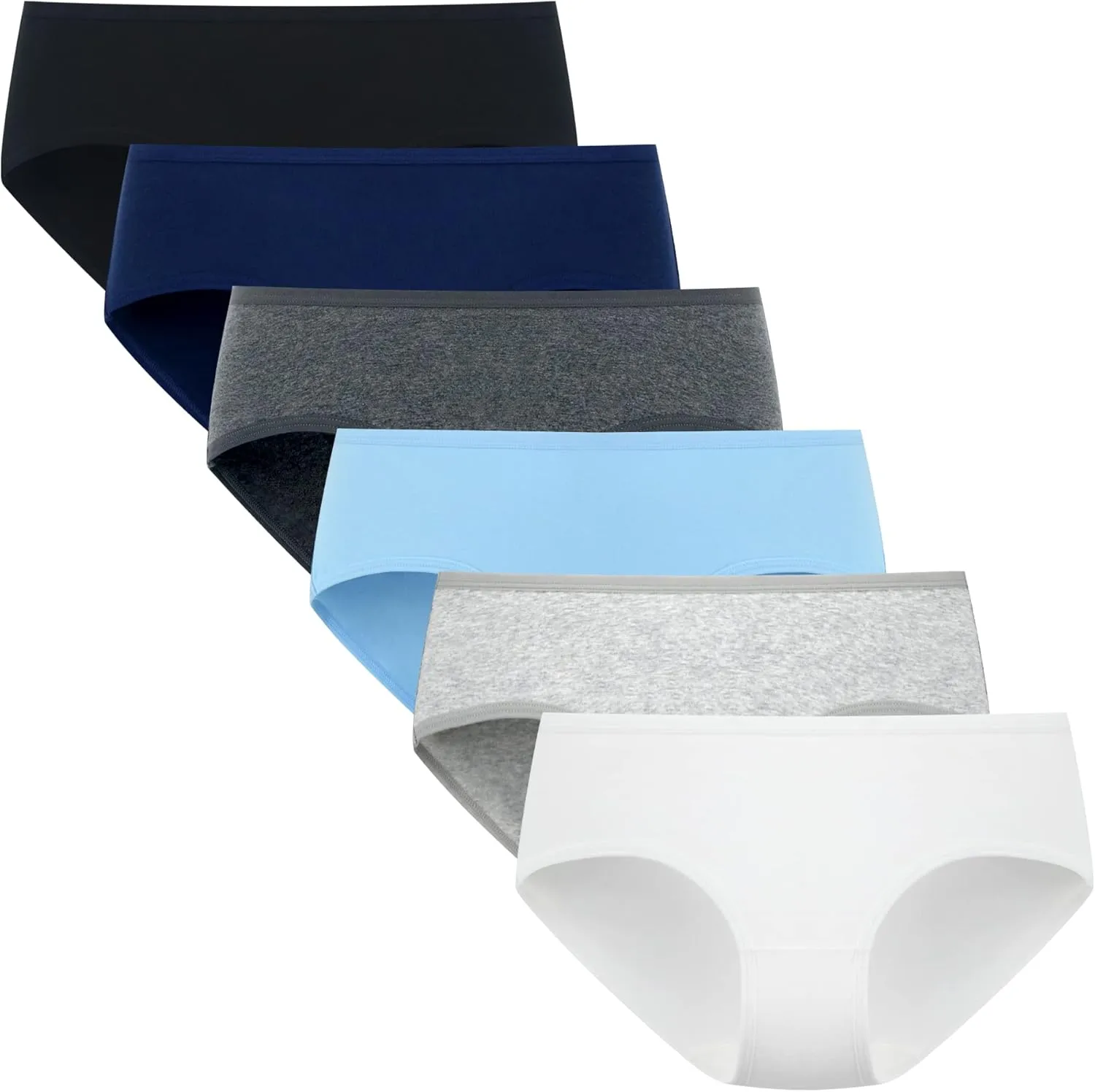 Teen Girls Underwear Cotton Brief Panties 6 pack