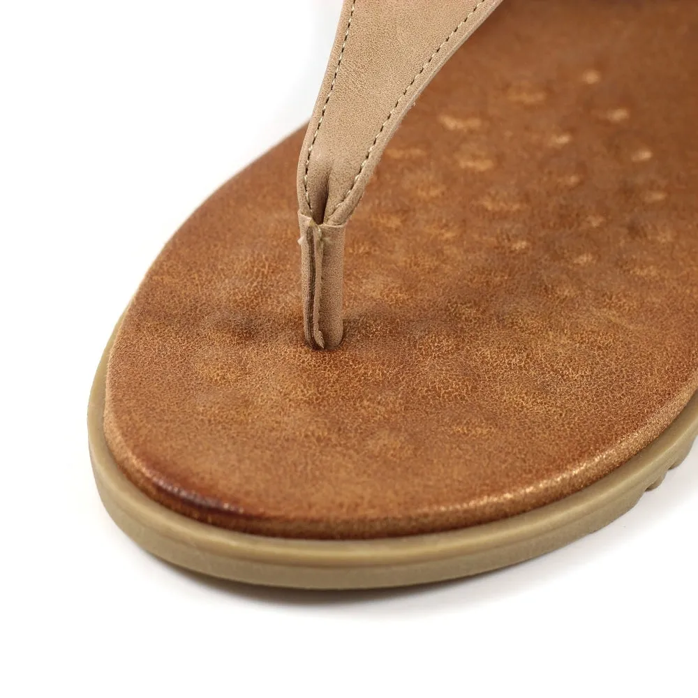 The Gina Beige Sandal