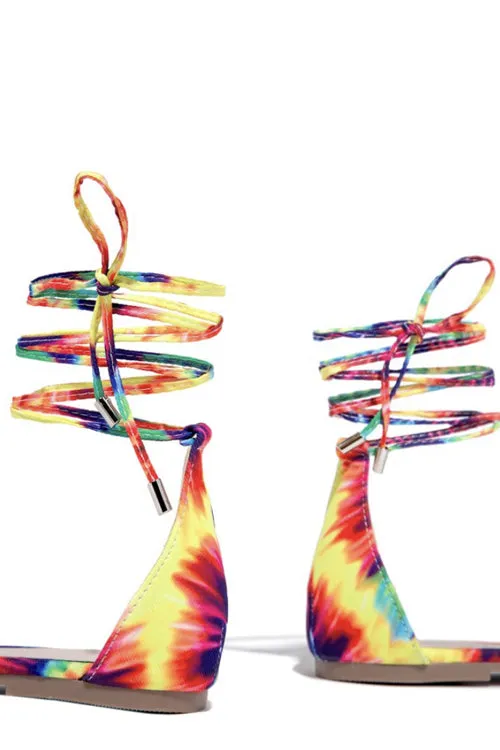 Tie Dye Sandals